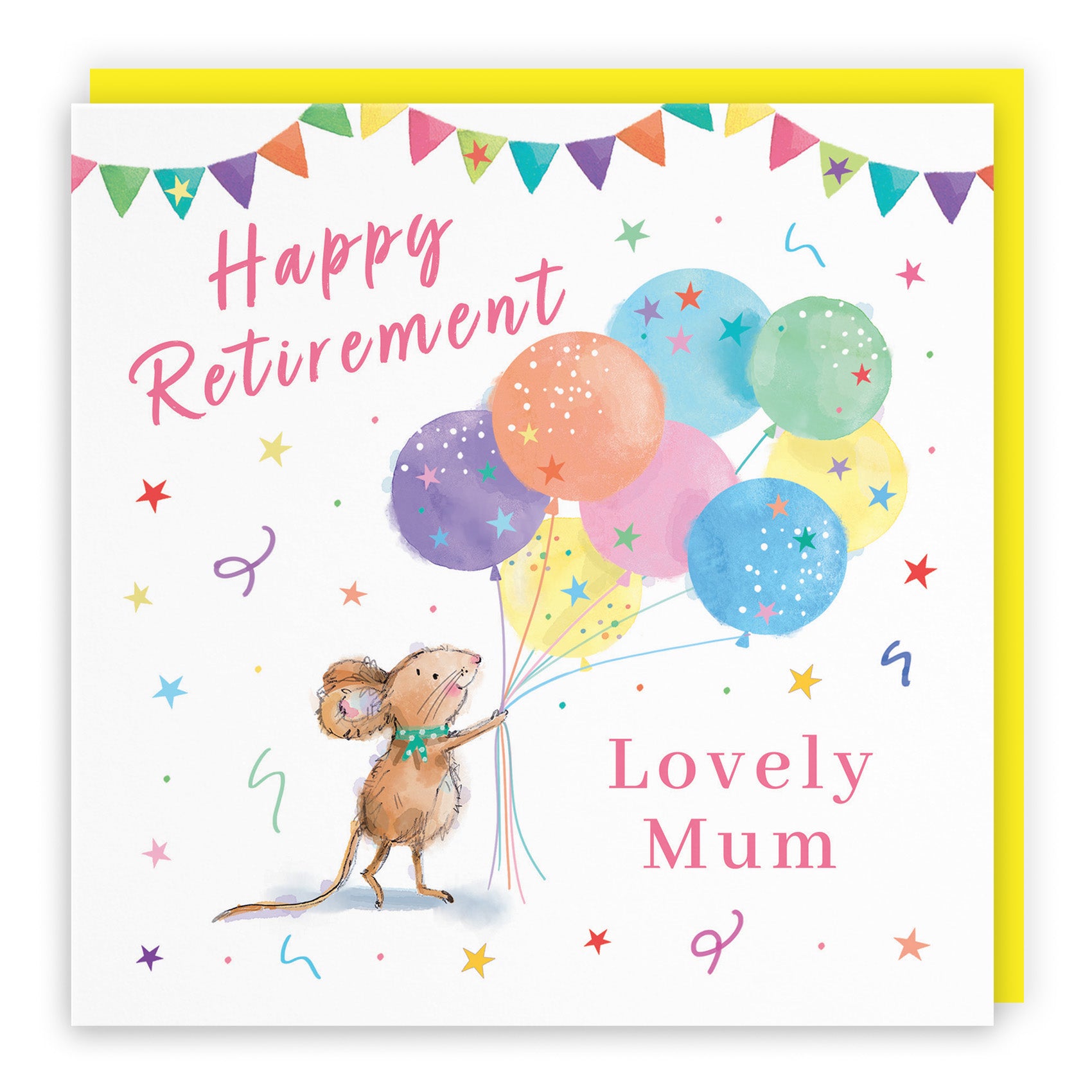 Colourful Balloons Retirement Card Little Whiskers