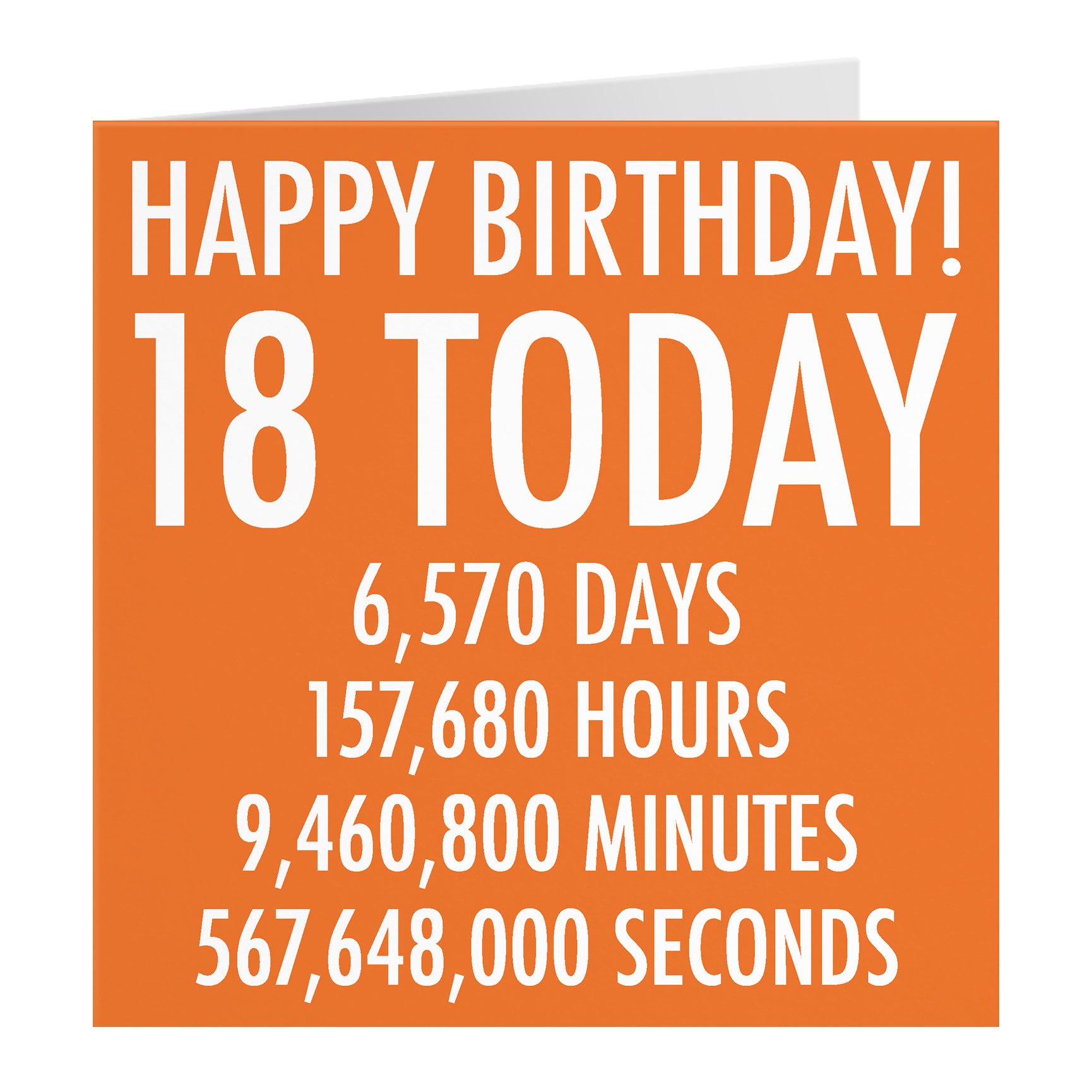 Orange Birthday Card Numbers