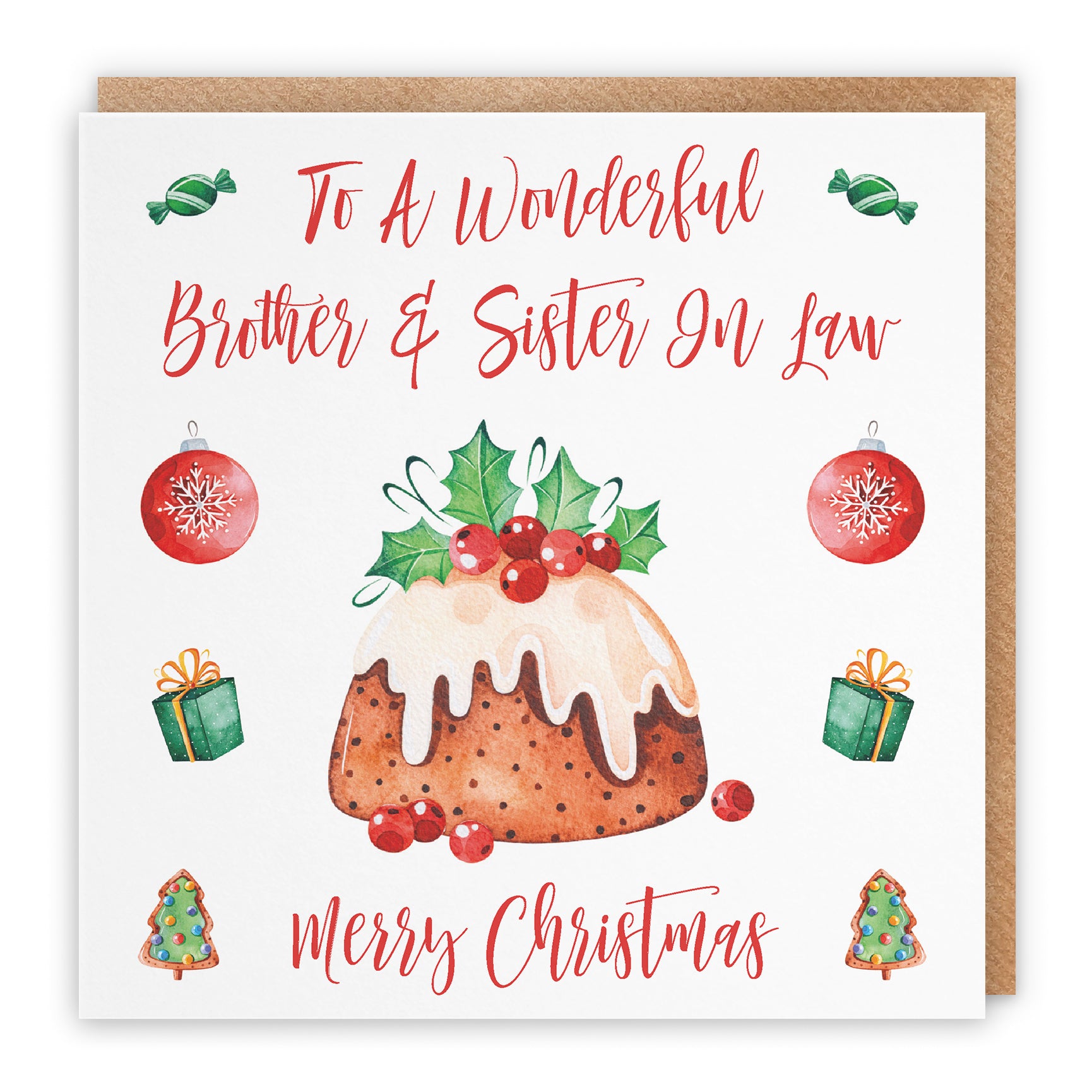 Christmas Card Christmas Pudding