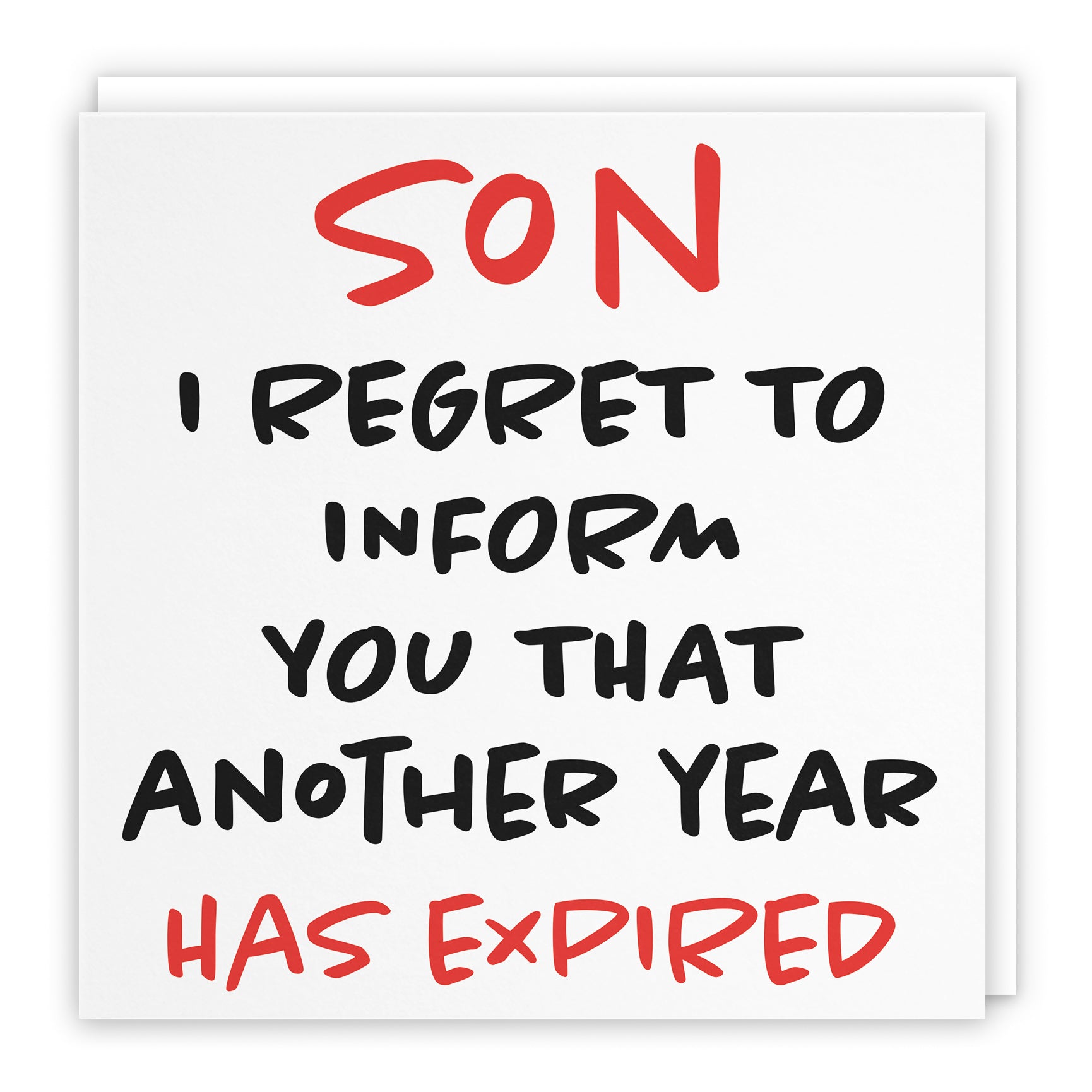 Funny Another Year Expired Birthday Card Retro