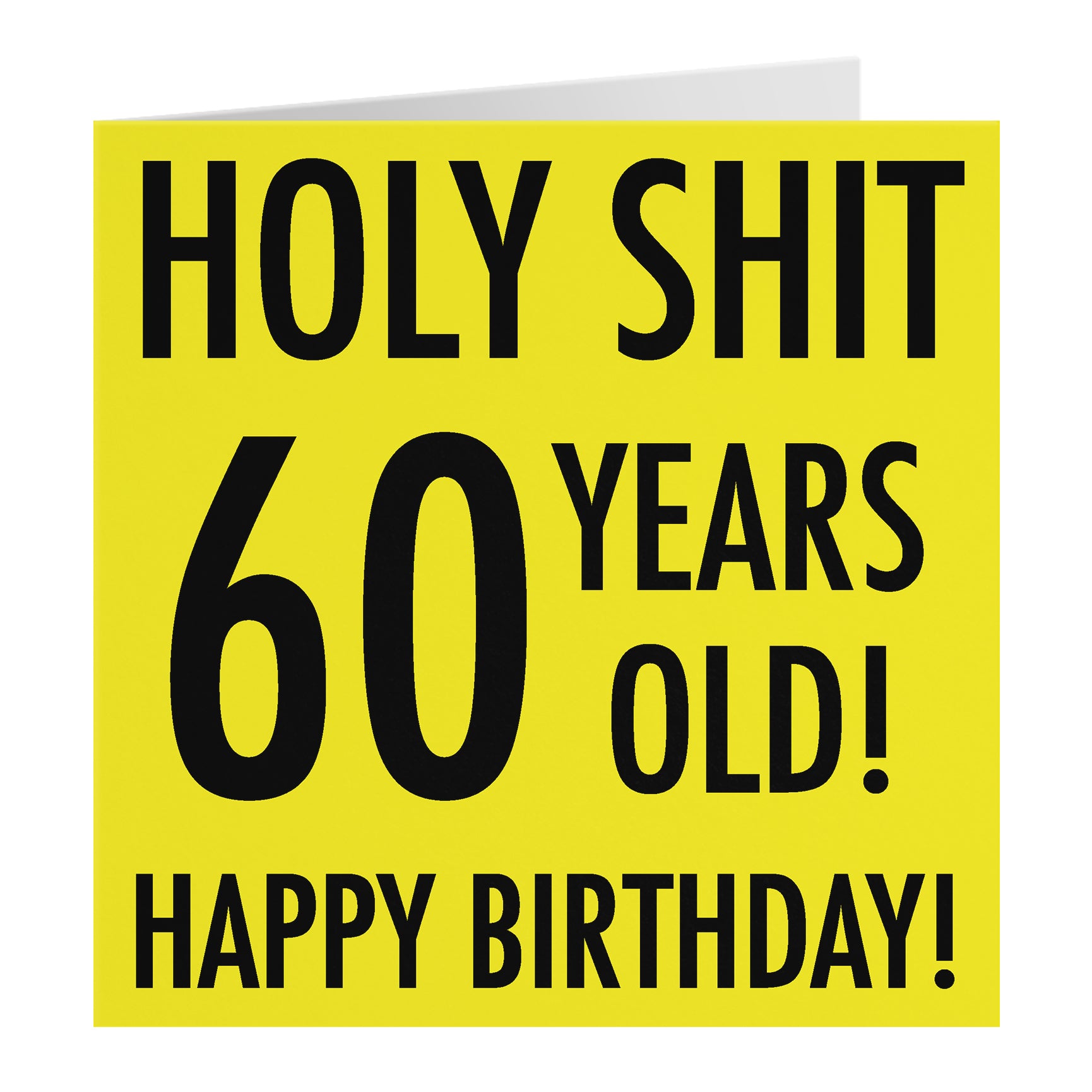 Funny Birthday Card Holy Shit