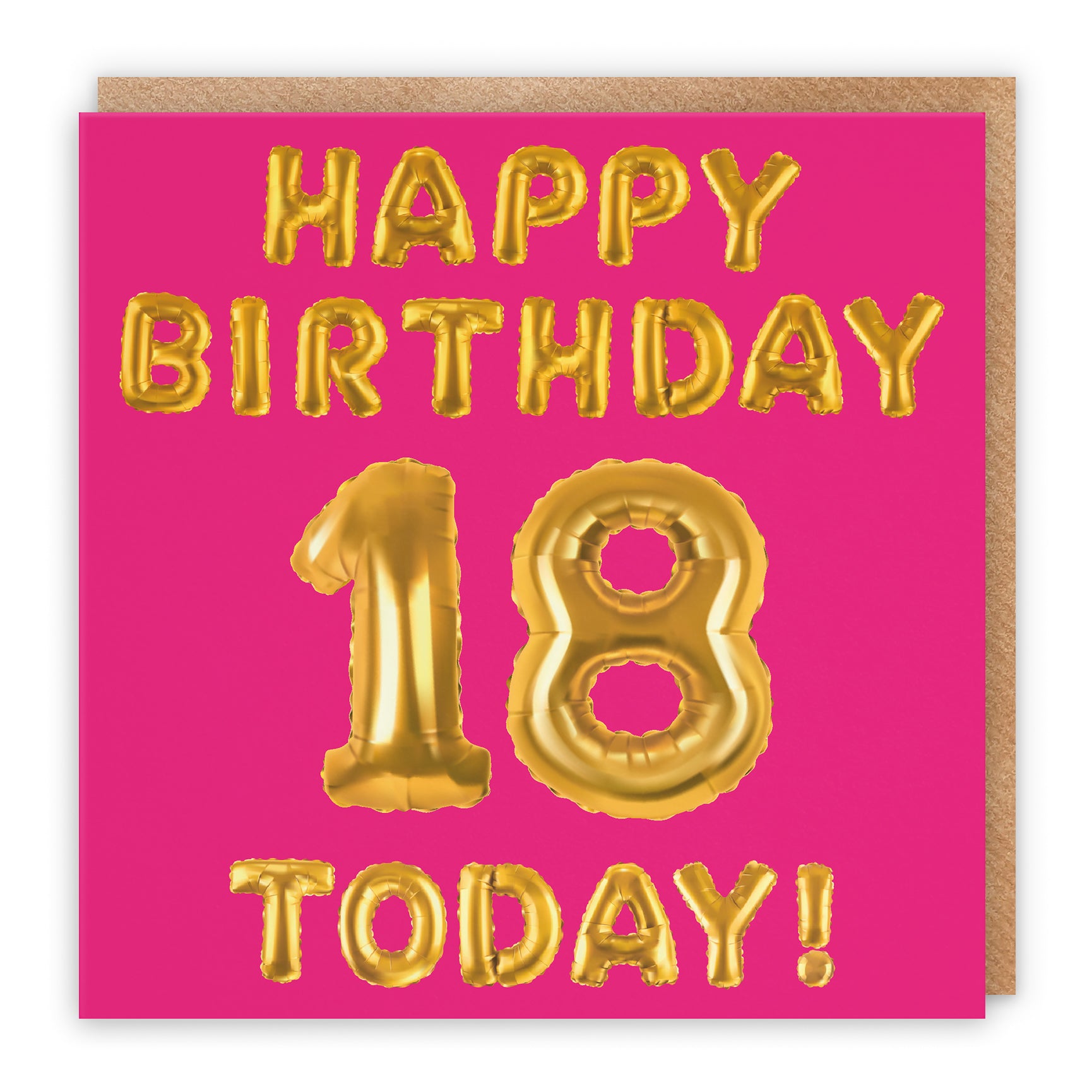 Pink Balloon Birthday Card