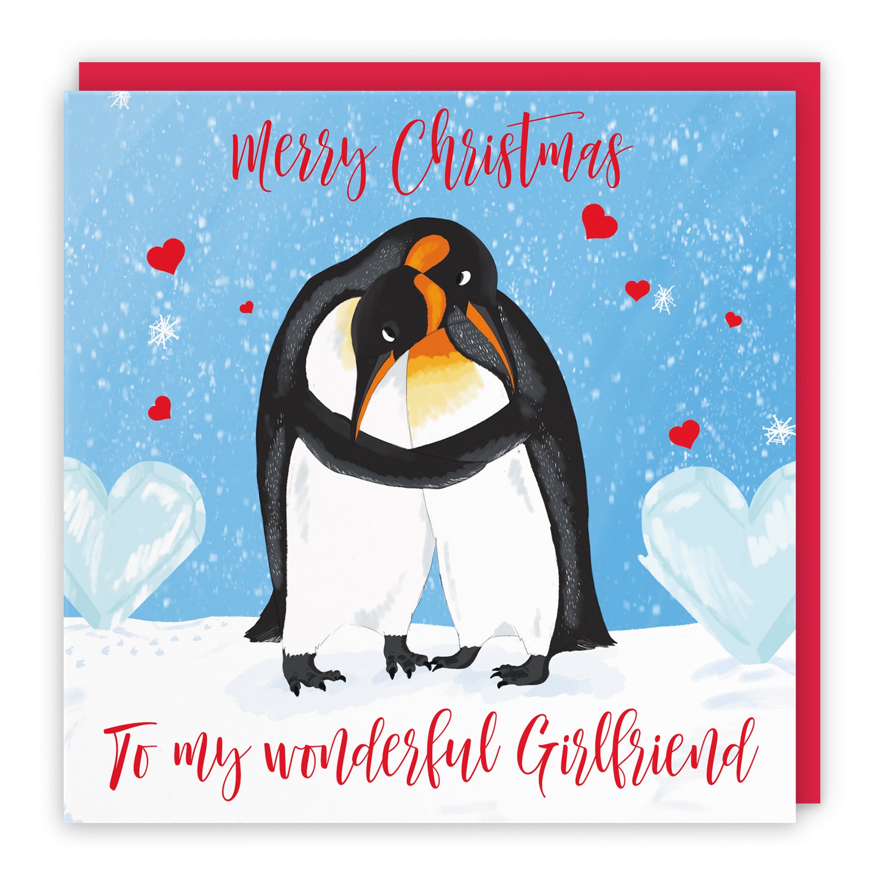 Penguin Christmas Card Cute Animals