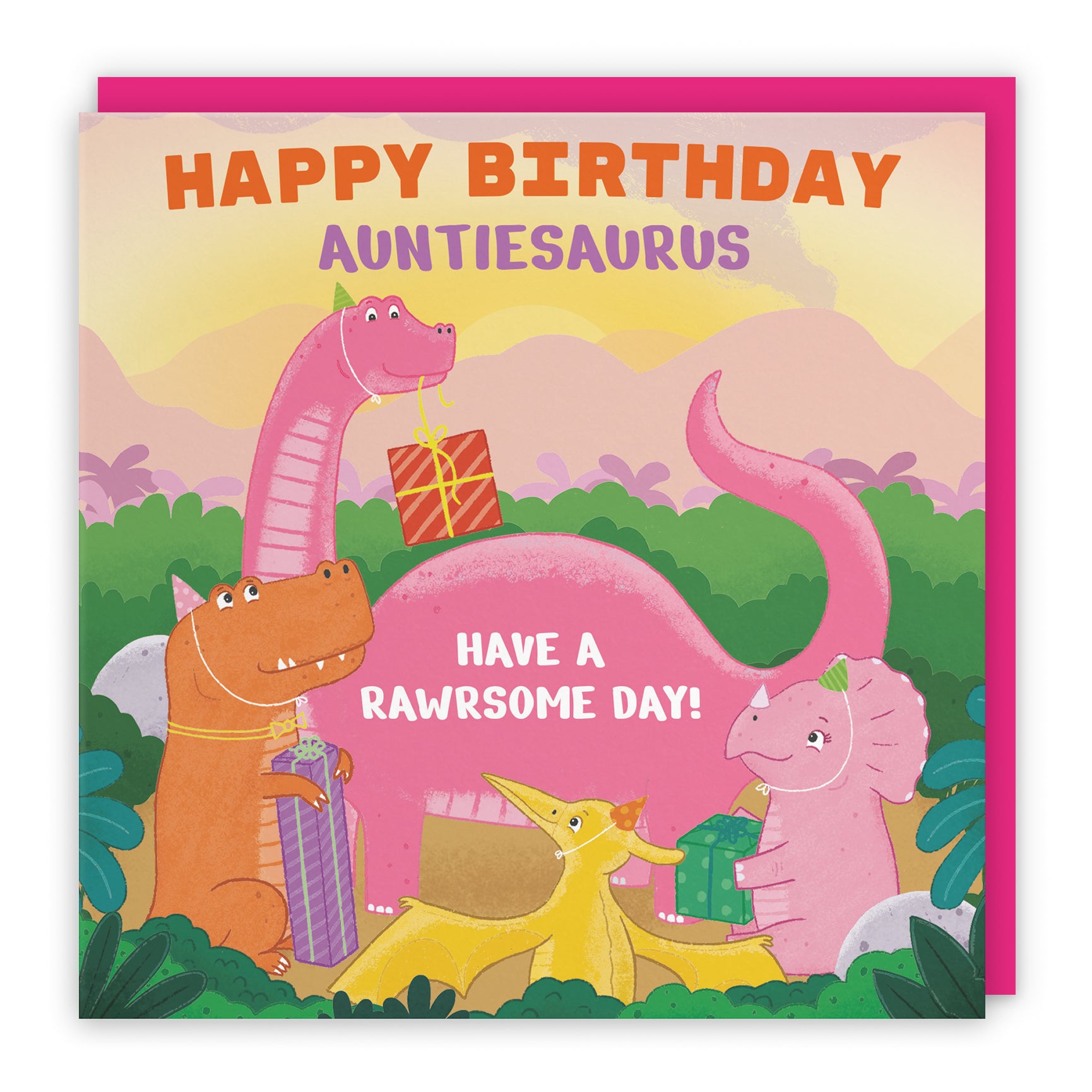 Dinosaur Party Birthday Card Imagination