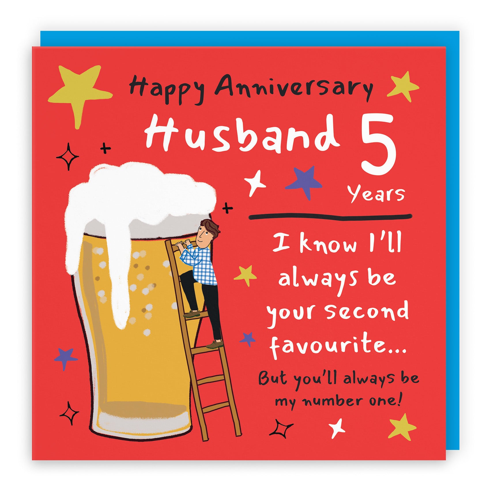 Male Big Beer Anniversary Card Laugh Out Loud