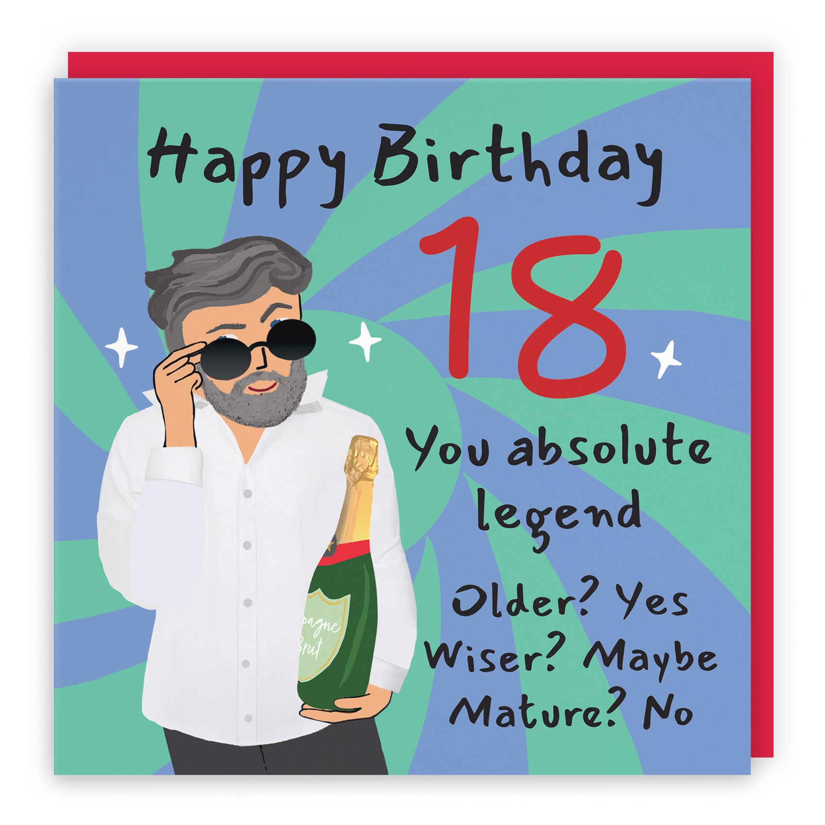 Male Cool Dude Birthday Card Laugh Out Loud