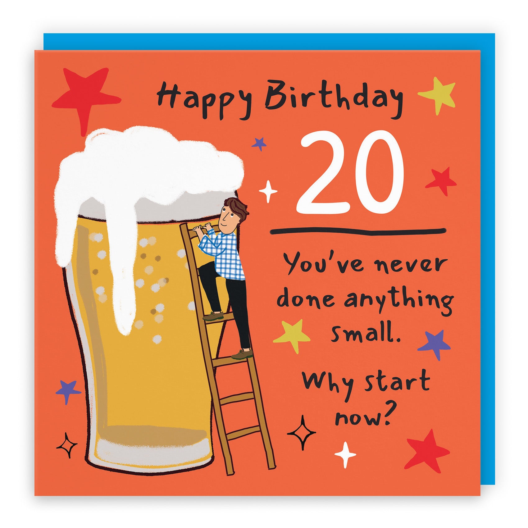 Male Big Beer Birthday Card Laugh Out Loud