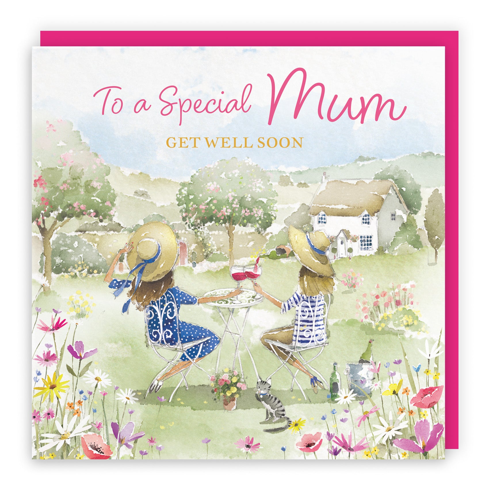 Female Countryside Garden Get Well Card Milo's Gallery