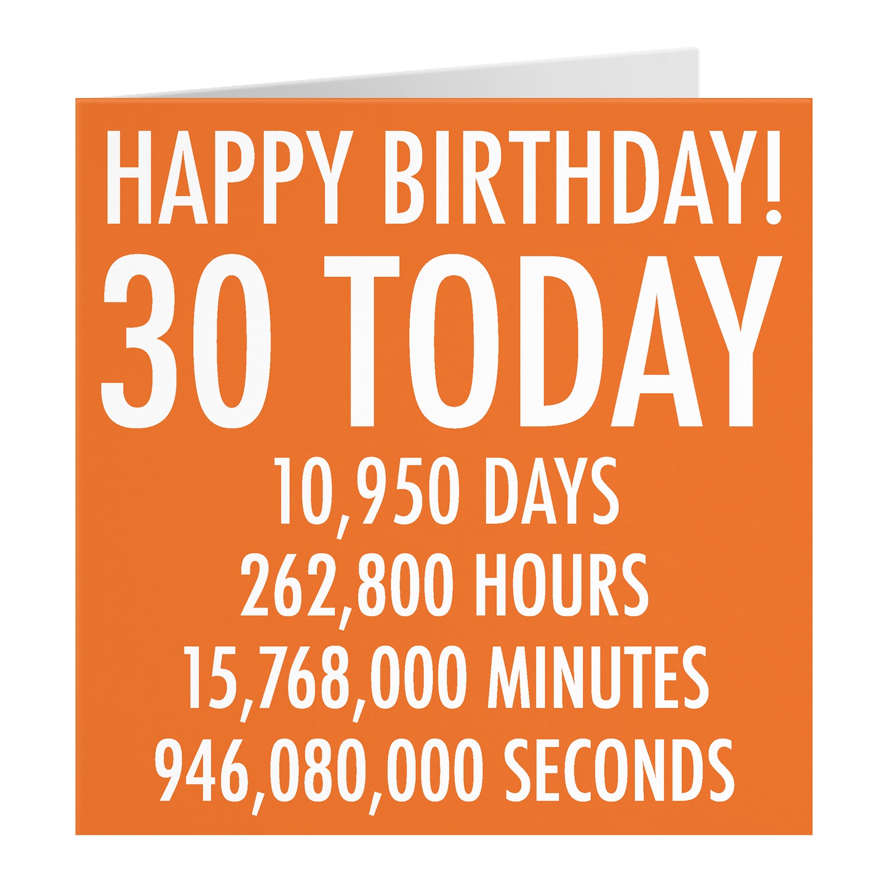 Orange Birthday Card Numbers