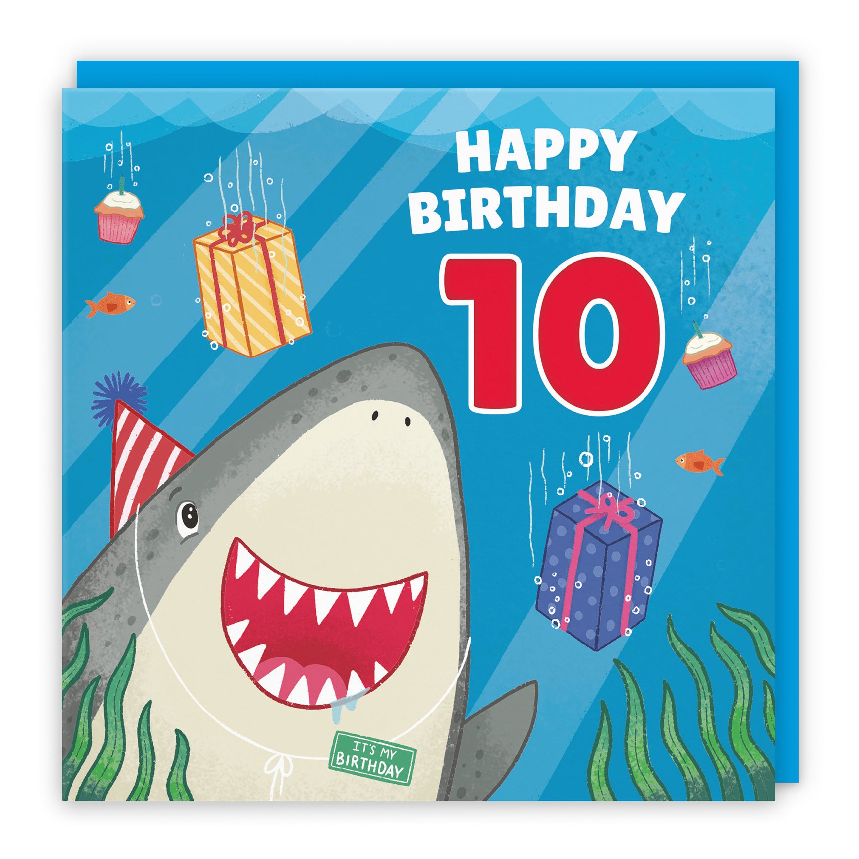 Cute Shark Birthday Card Ocean