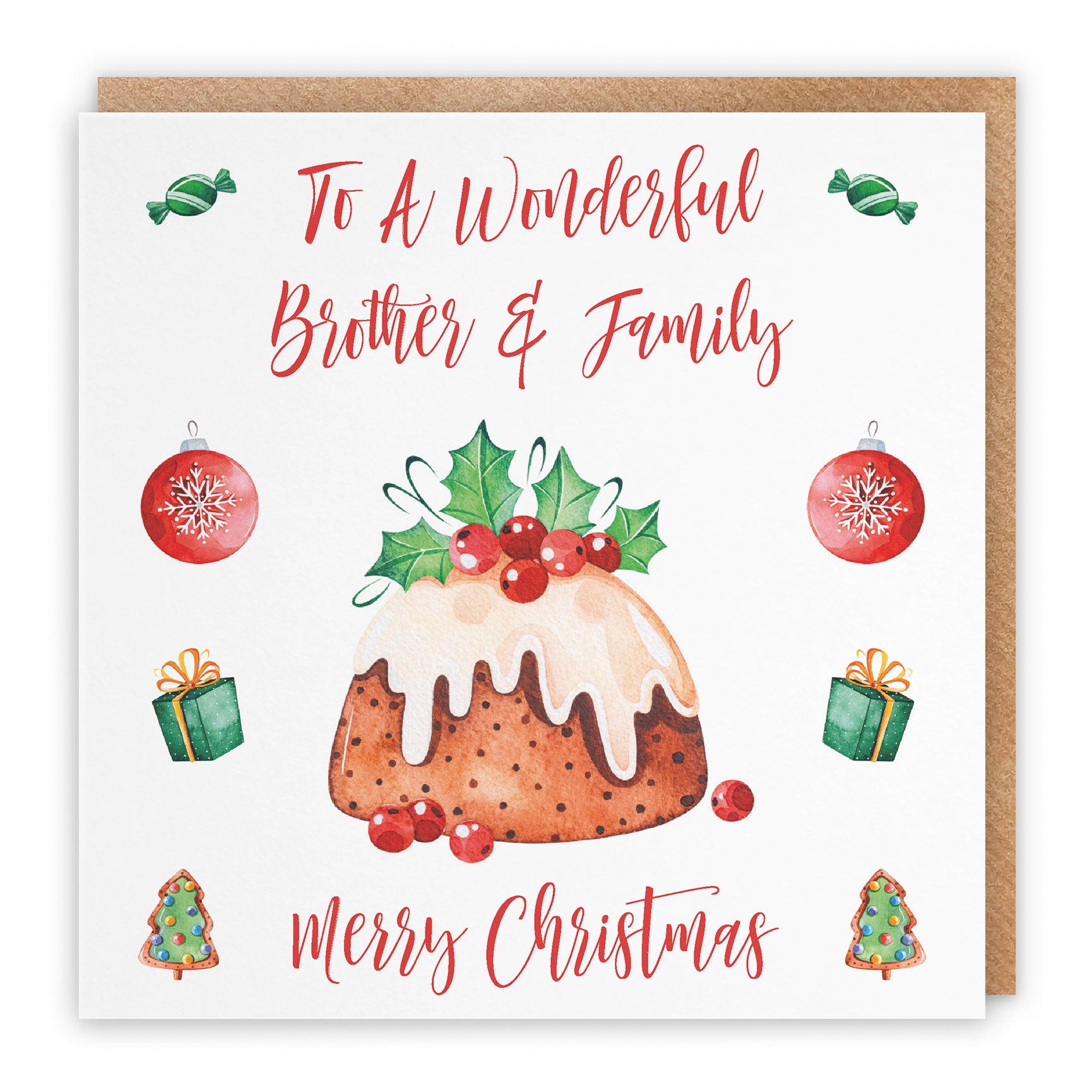 Christmas Card Christmas Pudding