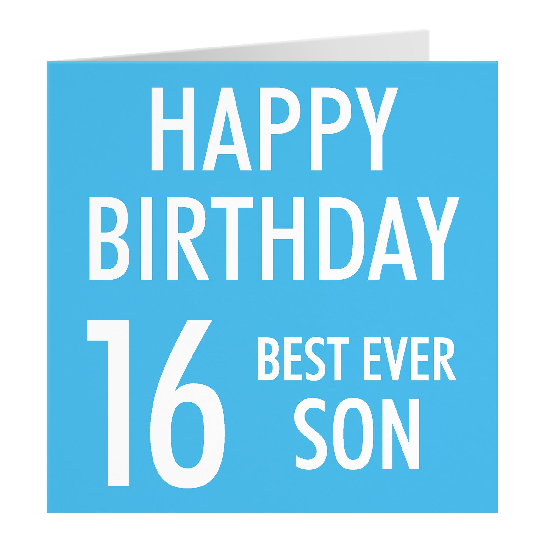 Blue Birthday Card Urban Colour