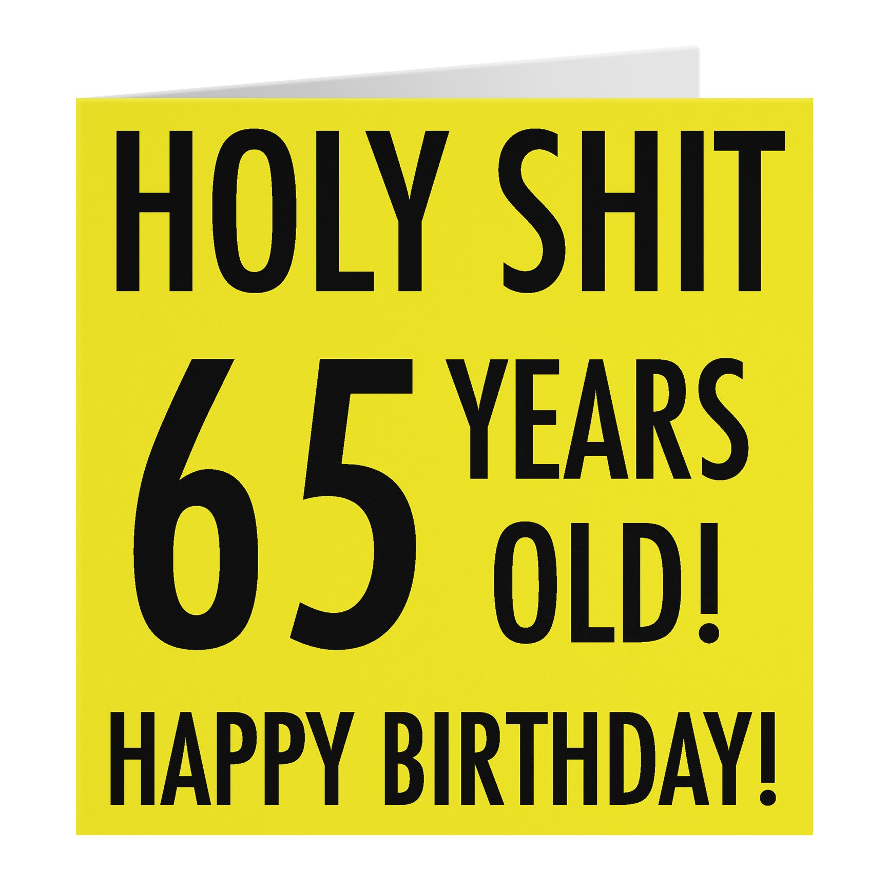 Funny Birthday Card Holy Shit
