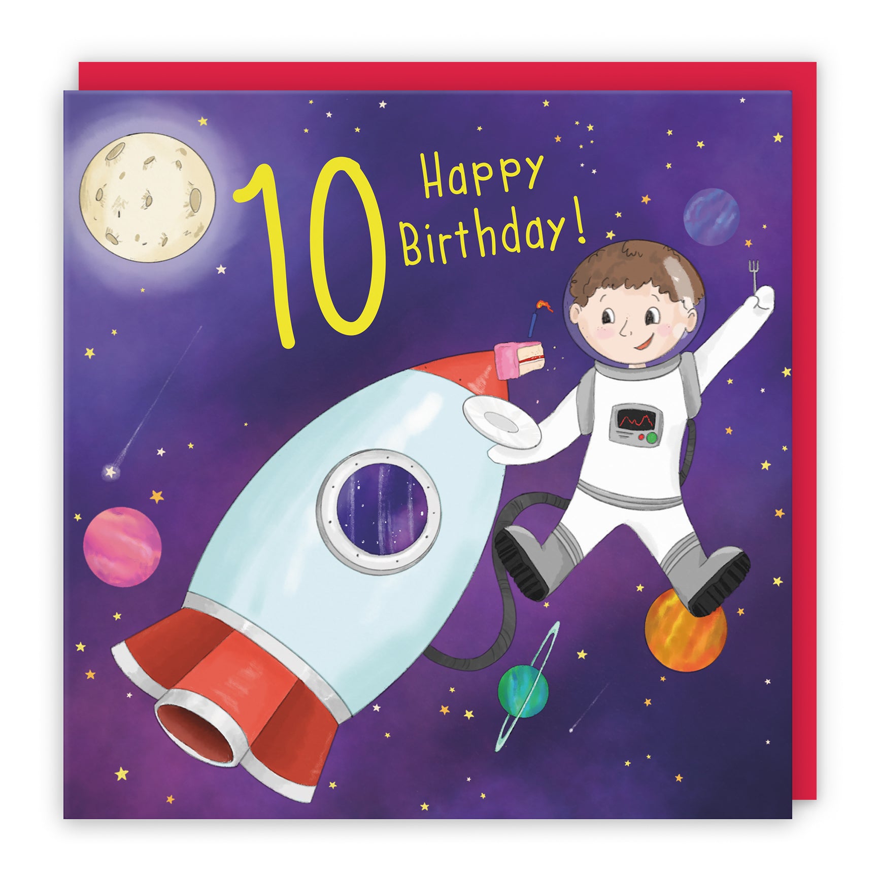 Boys Space Rocket Birthday Card Adventurers