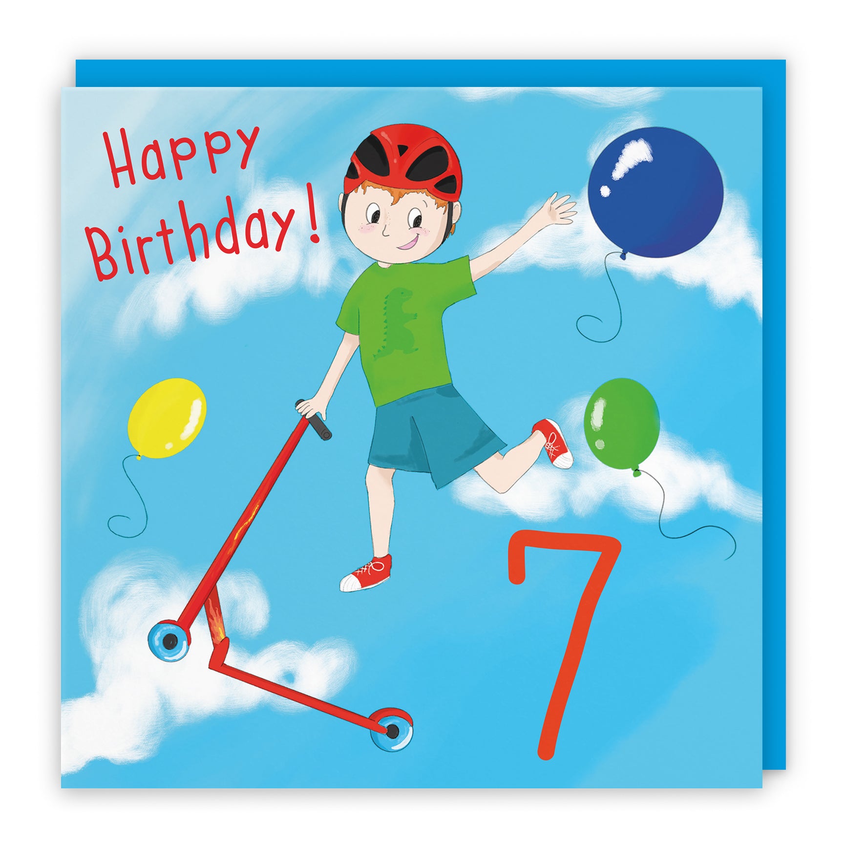 Tricks Scooter Boys Birthday Card Adventurers