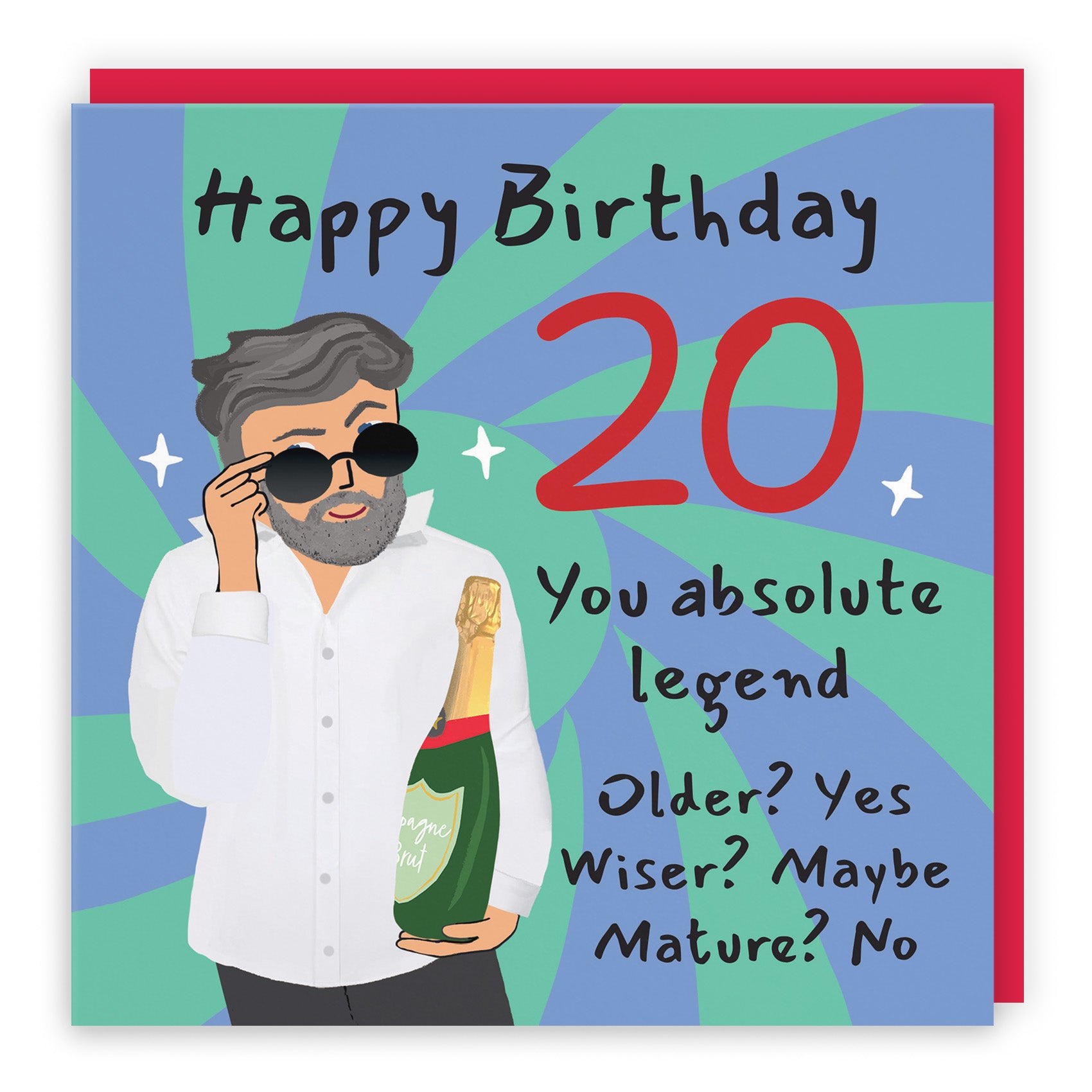 Male Cool Dude Birthday Card Laugh Out Loud