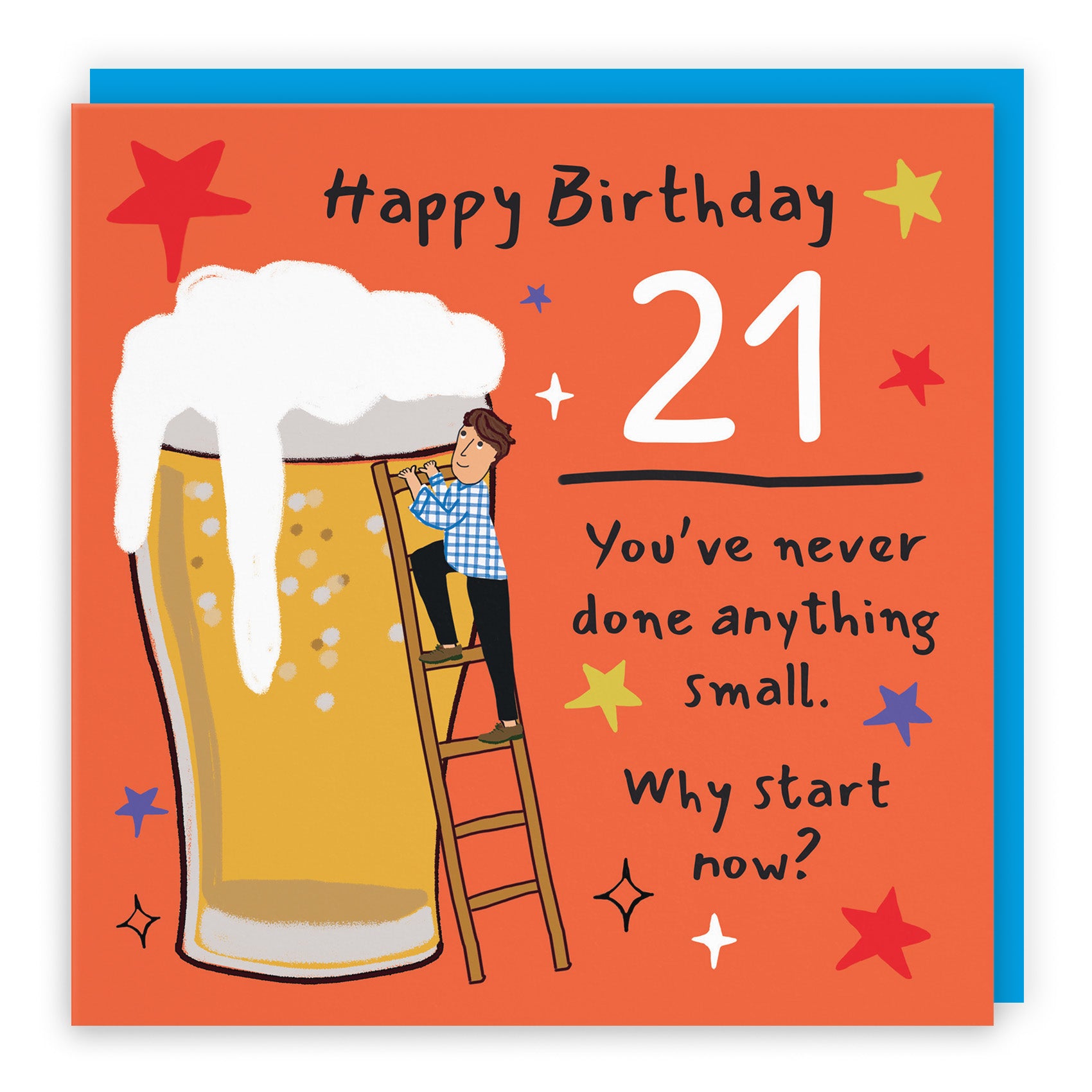Male Big Beer Birthday Card Laugh Out Loud