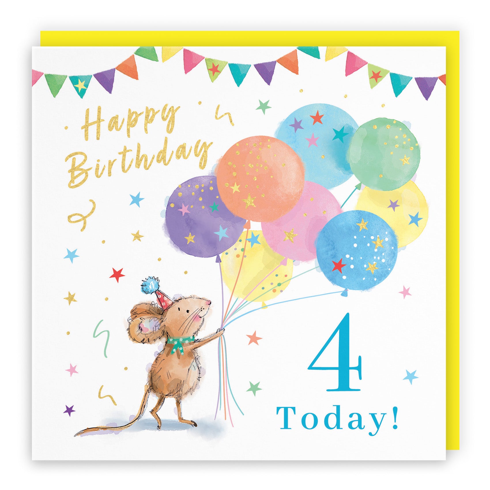 Colourful Balloons Birthday Card Little Whiskers