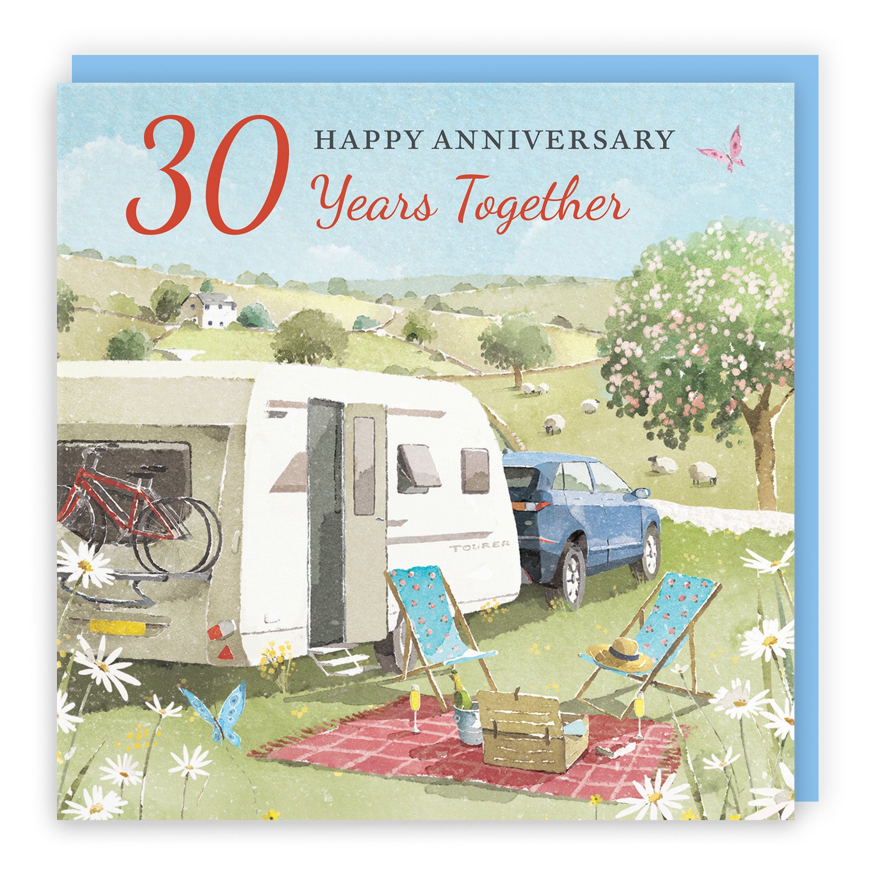 Caravan Holiday Anniversary Card Milo's Gallery