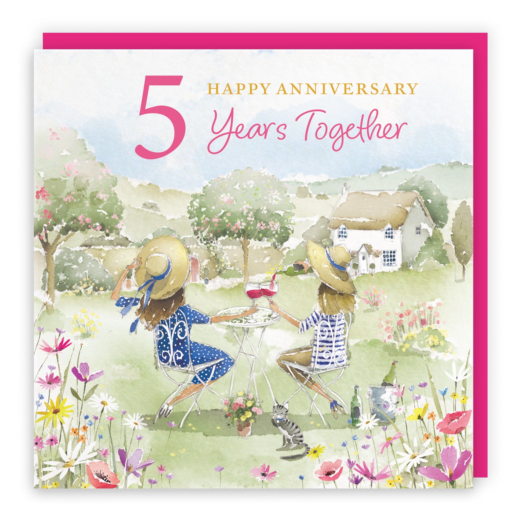 Female Countryside Garden Anniversary Card Milo's Gallery