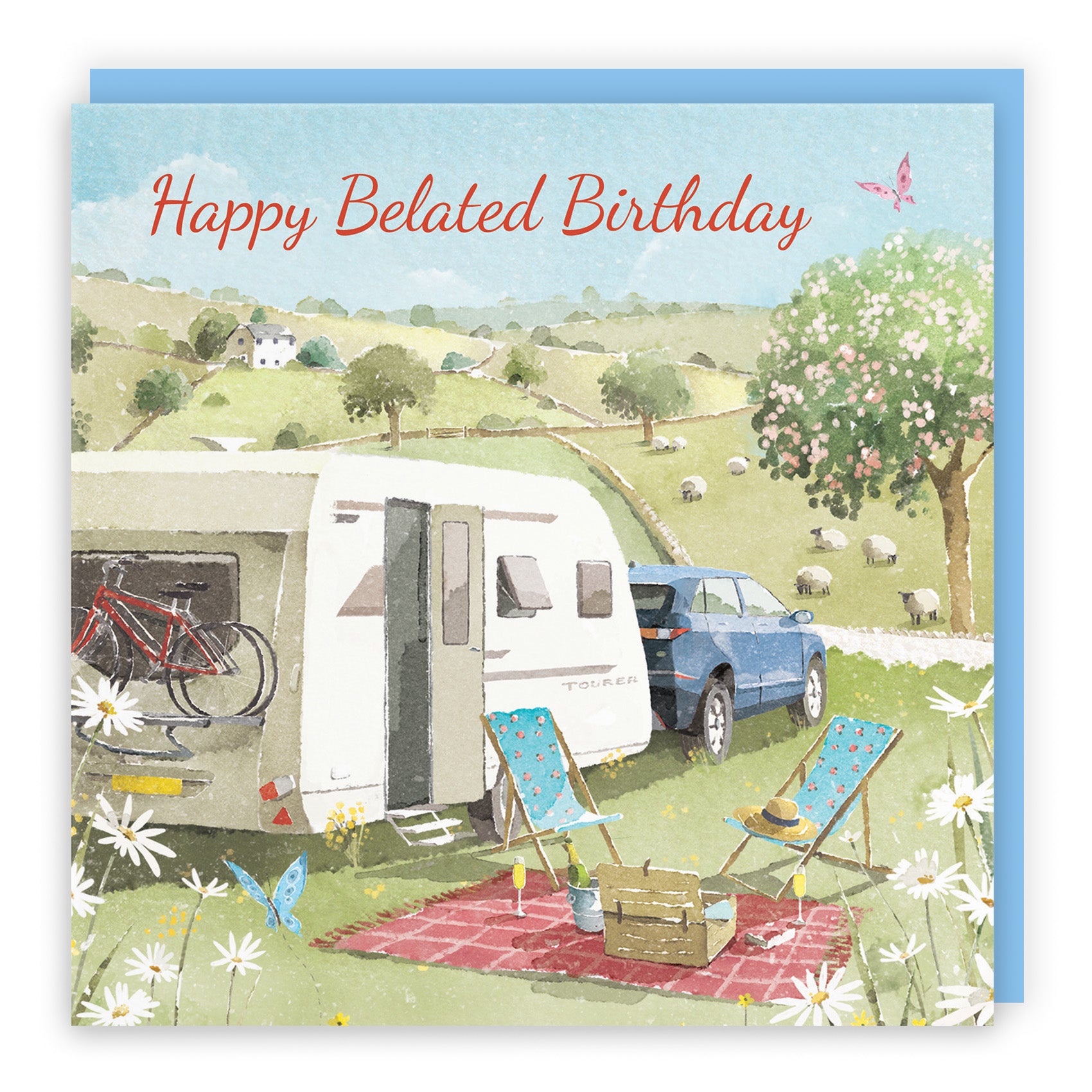 Caravan Holiday Birthday Card Milo's Gallery