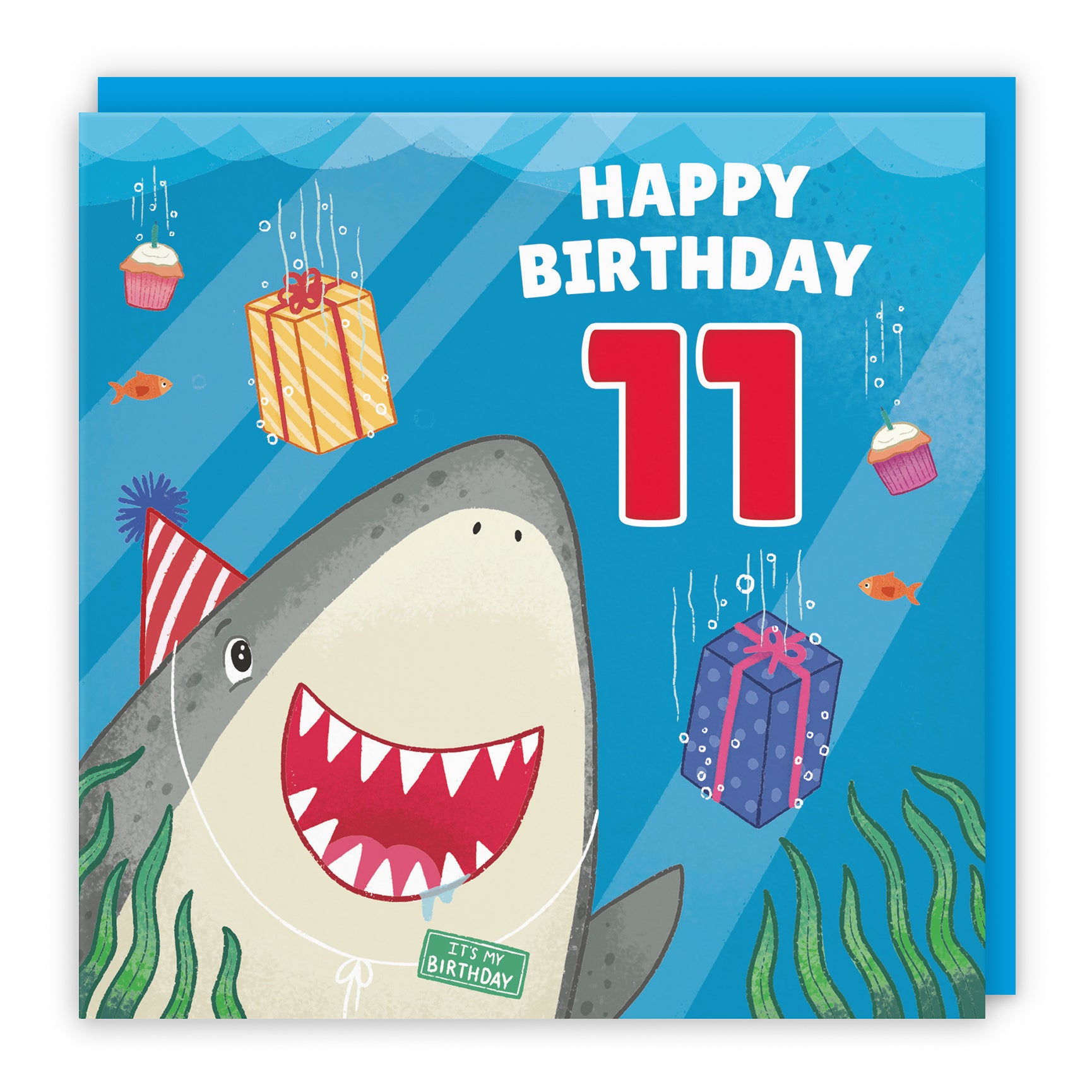 Cute Shark Birthday Card Ocean