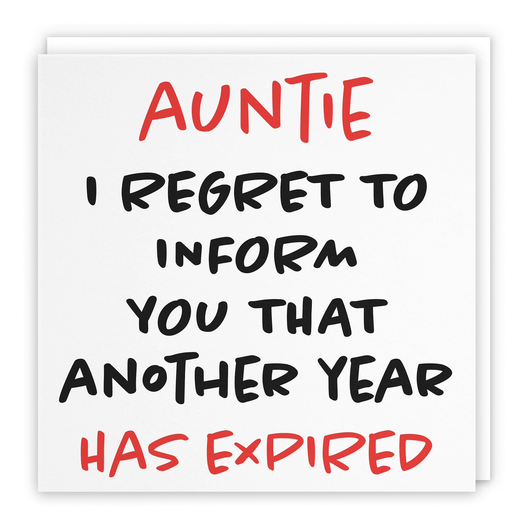 Funny Another Year Expired Birthday Card Retro