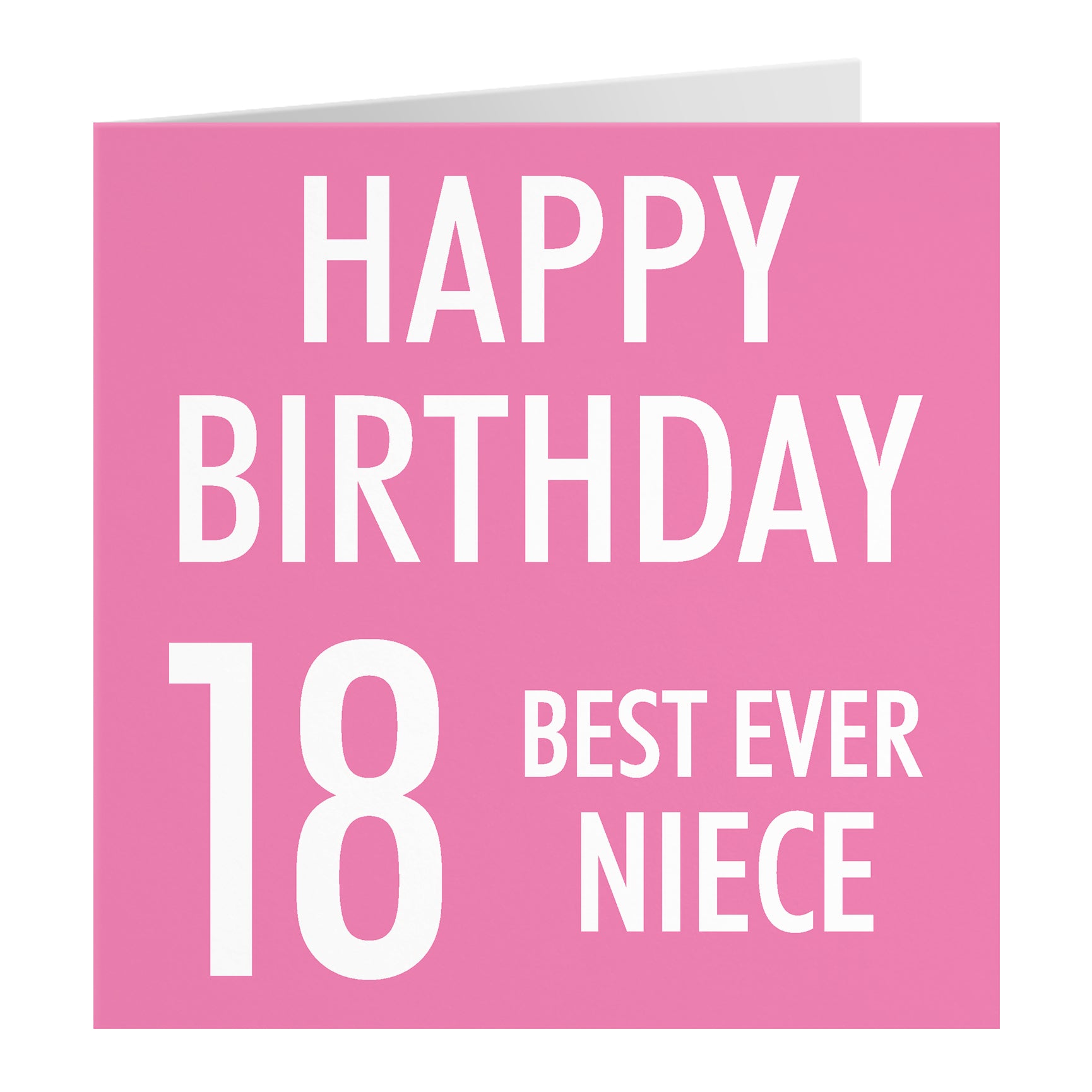 Pink Birthday Card Urban Colour