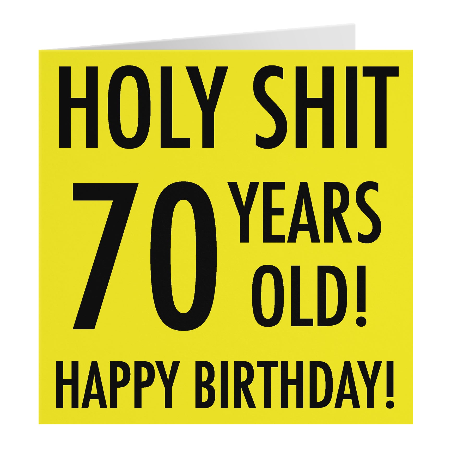 Funny Birthday Card Holy Shit