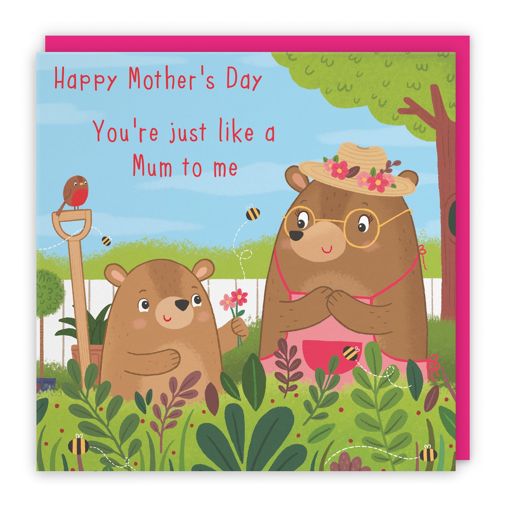 Gardening Mother's Day Card Cute Bears