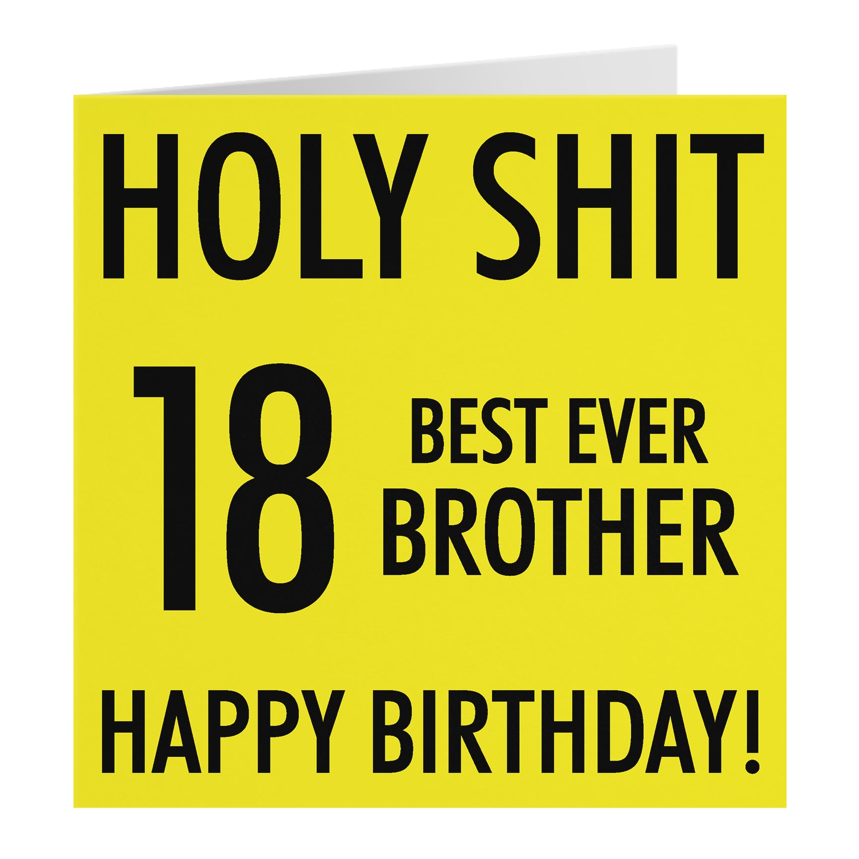 Funny Birthday Card Holy Shit