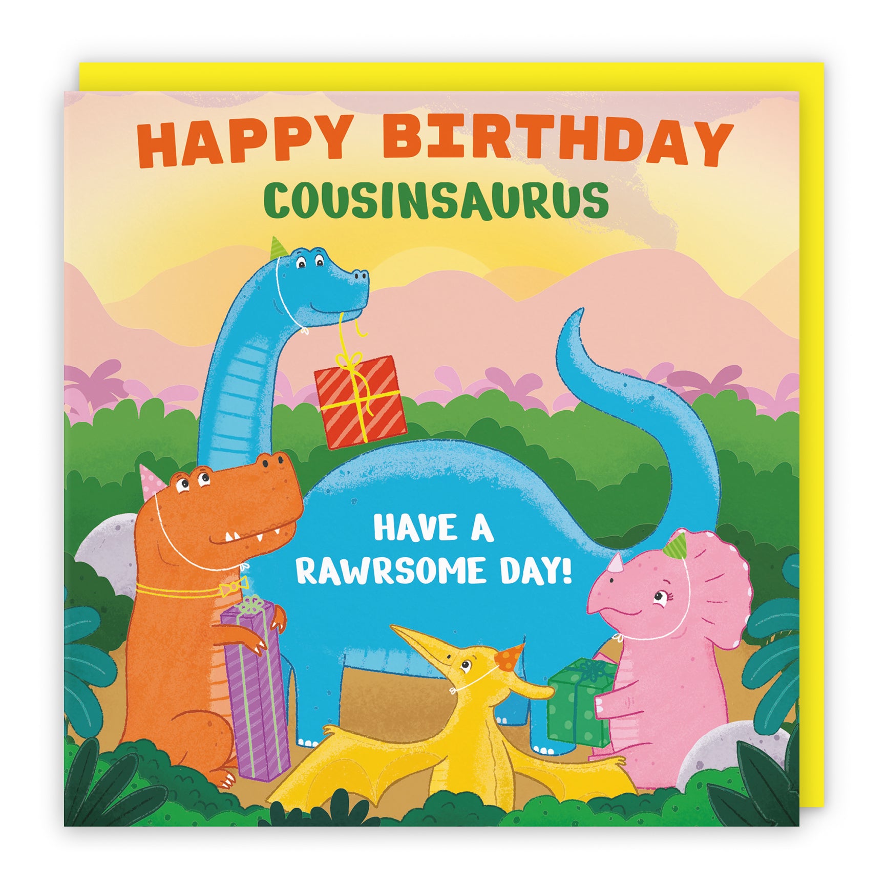 Dinosaur Party Birthday Card Imagination