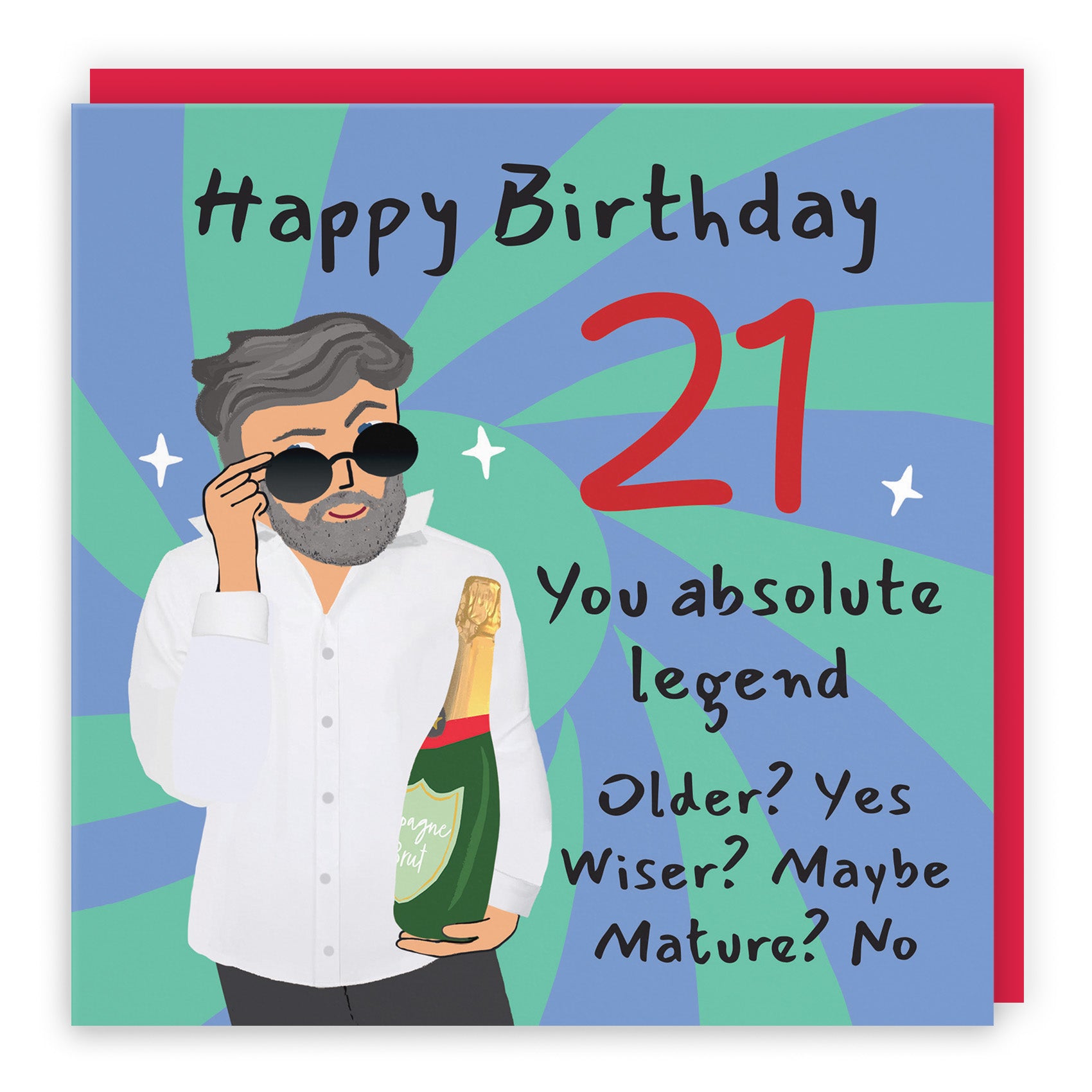 Male Cool Dude Birthday Card Laugh Out Loud