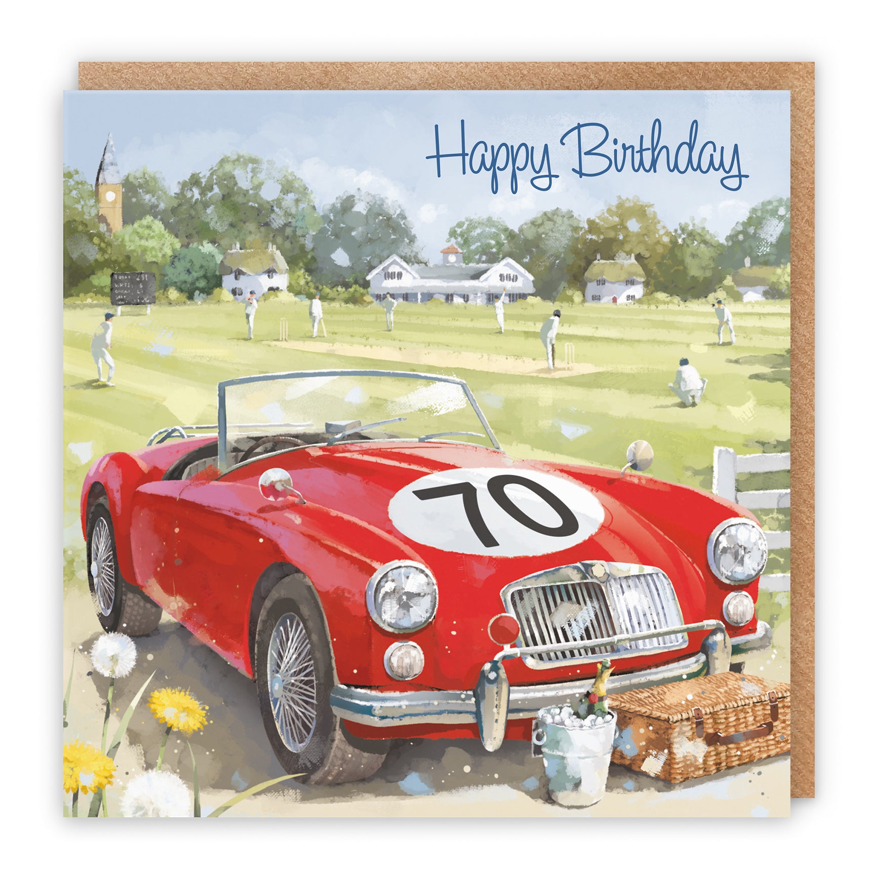 Classic Sports Car Birthday Card Milo's Gallery