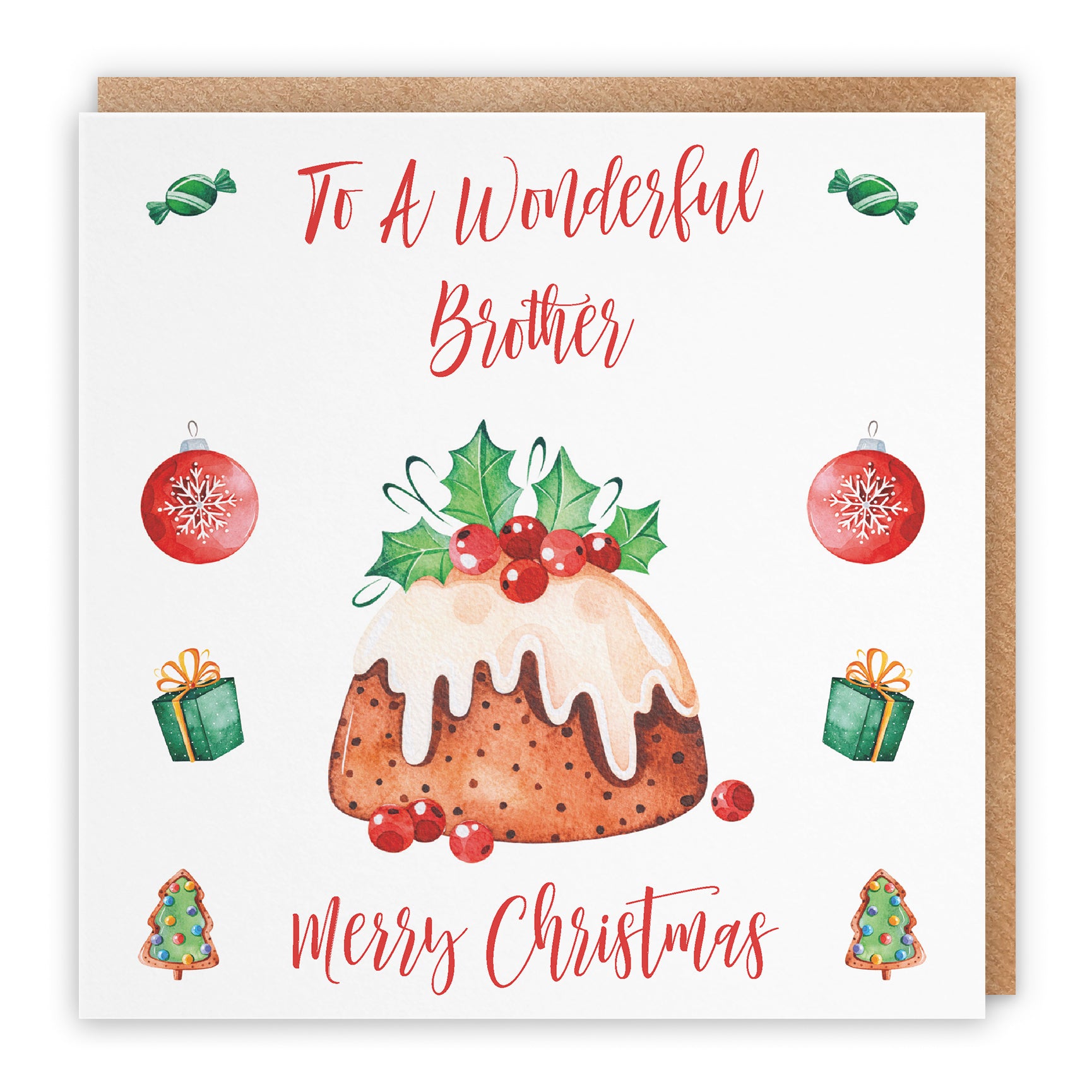 Christmas Card Christmas Pudding