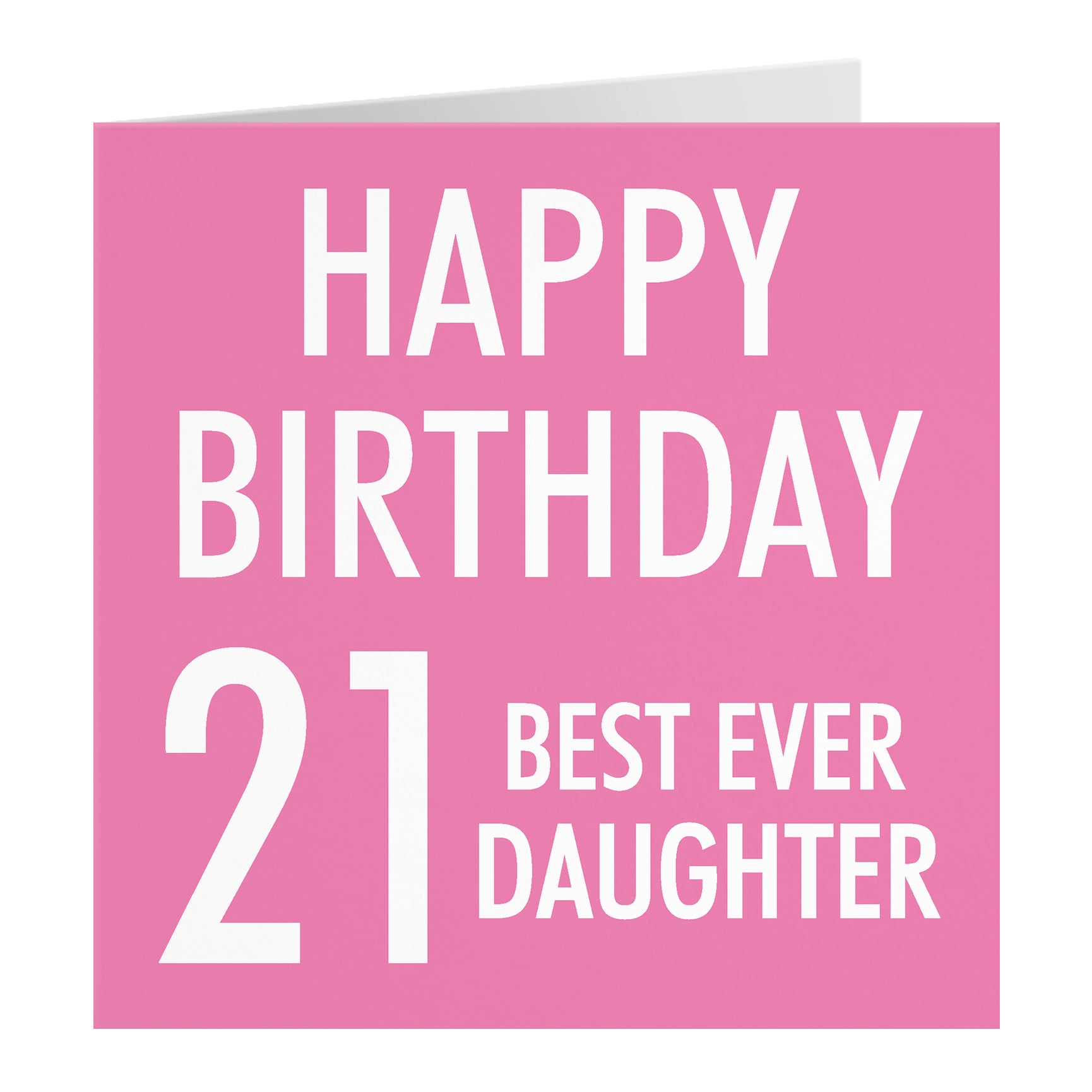 Pink Birthday Card Urban Colour