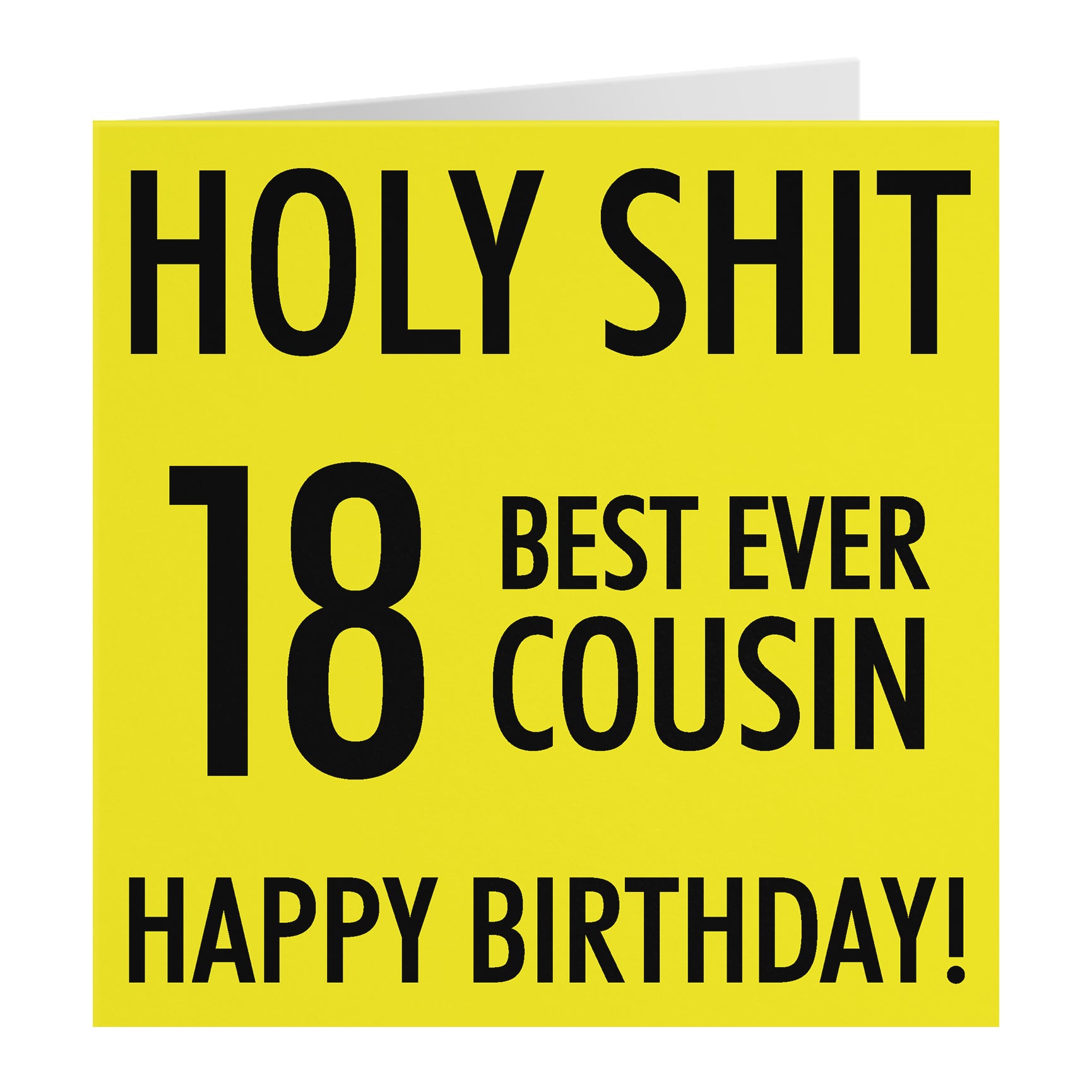 Funny Birthday Card Holy Shit