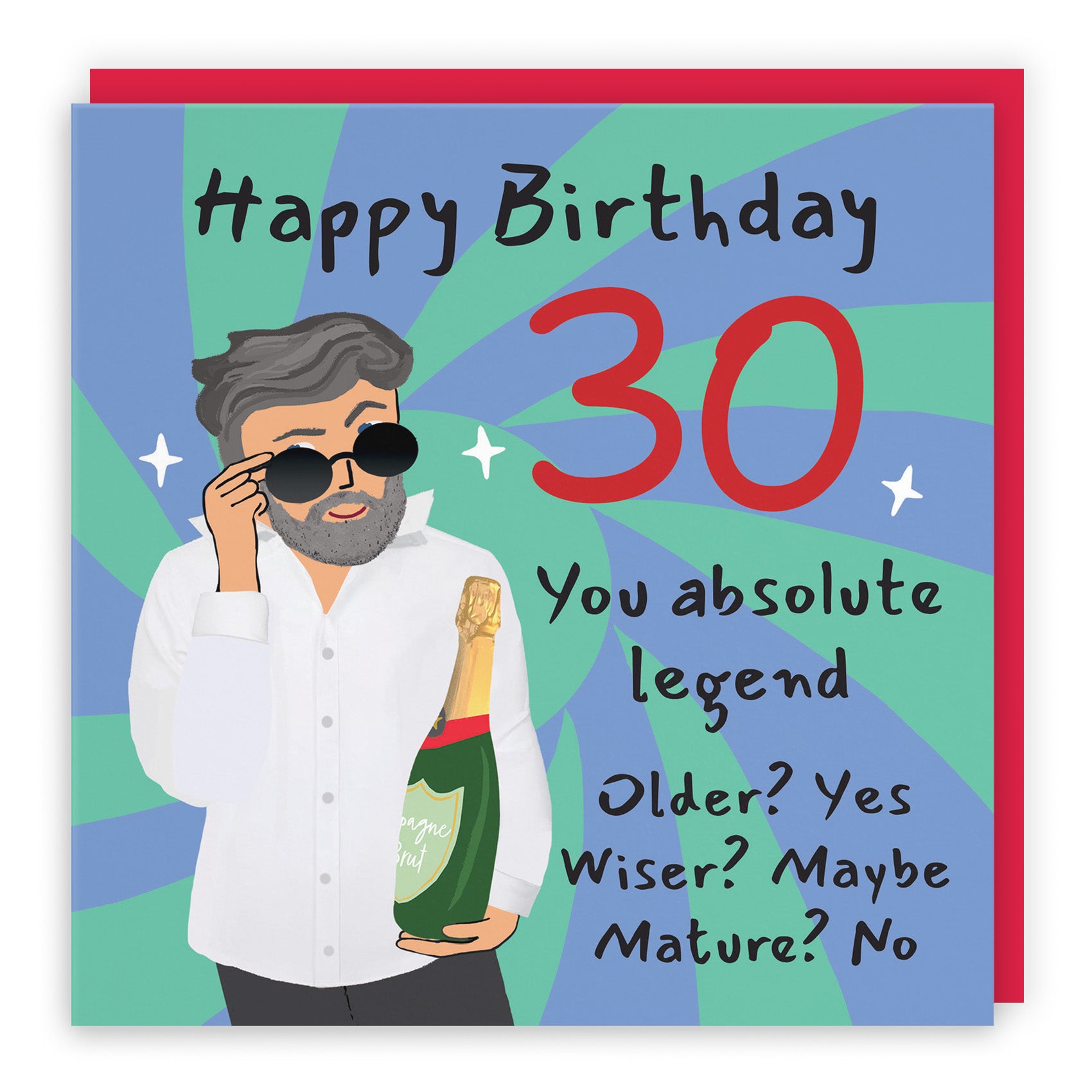 Male Cool Dude Birthday Card Laugh Out Loud