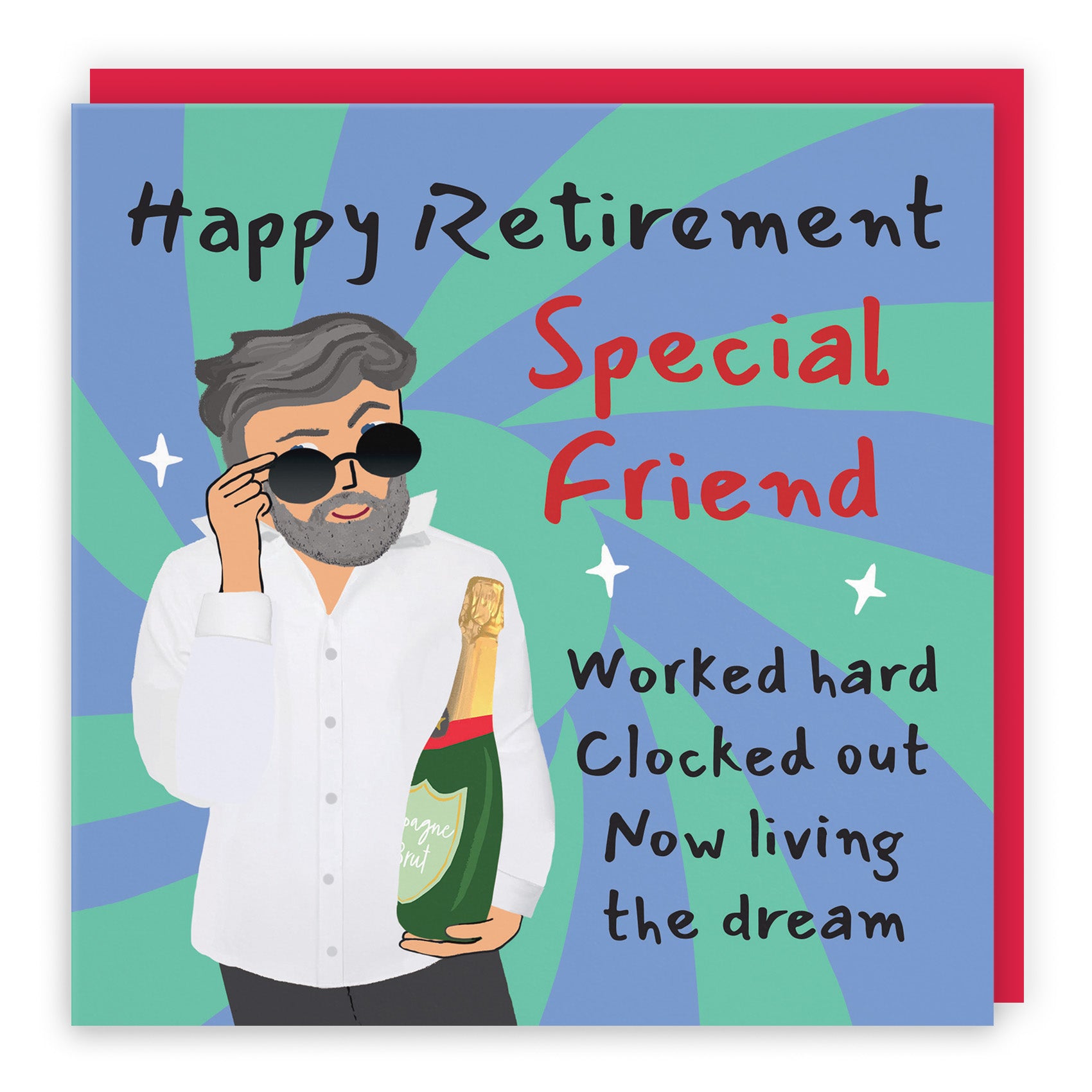 Male Cool Dude Retirement Card Laugh Out Loud