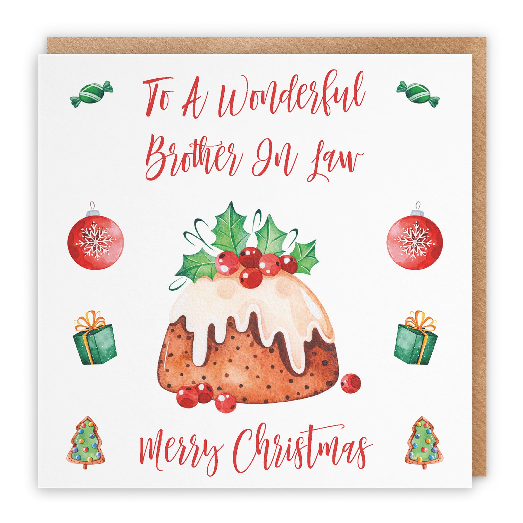Christmas Card Christmas Pudding