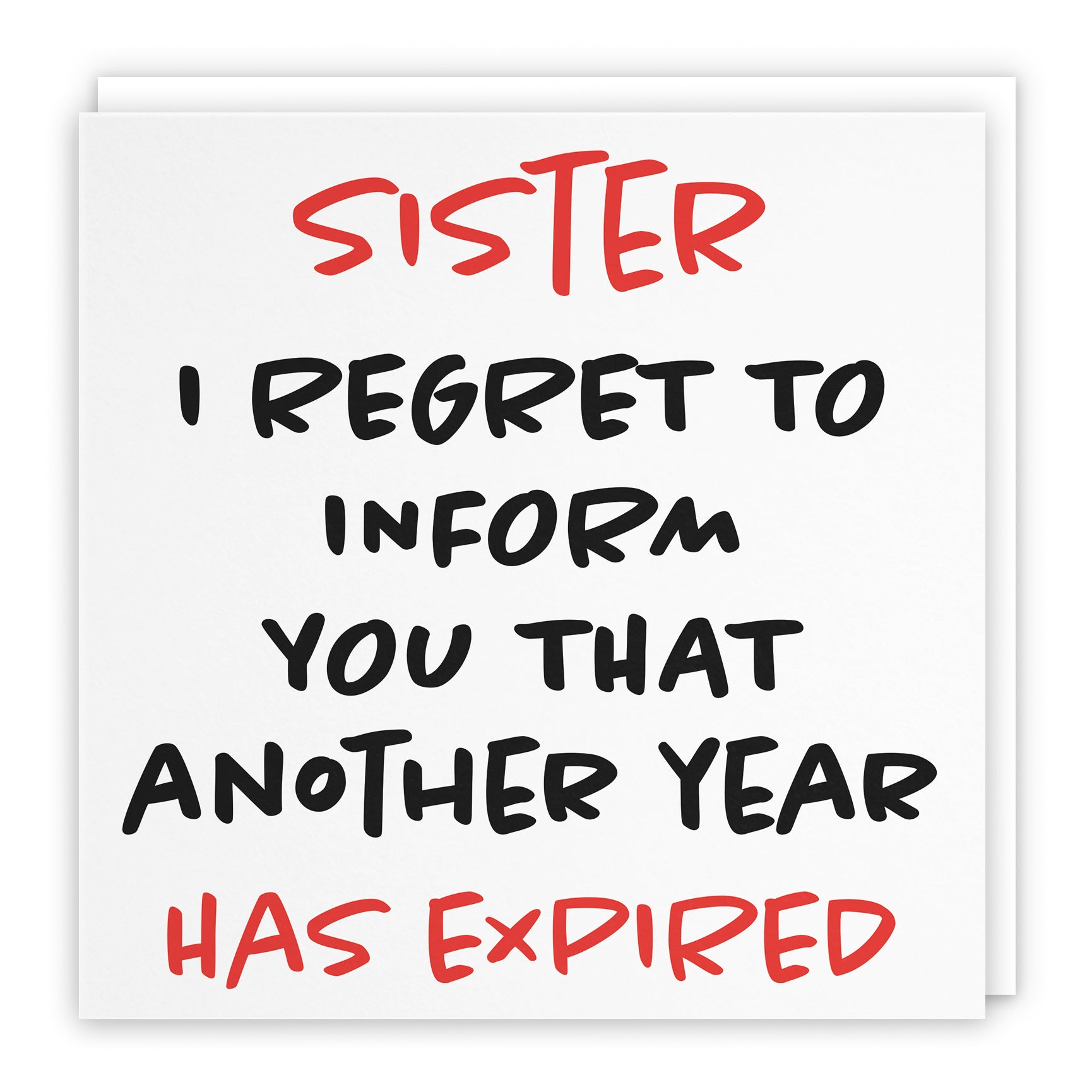 Funny Another Year Expired Birthday Card Retro