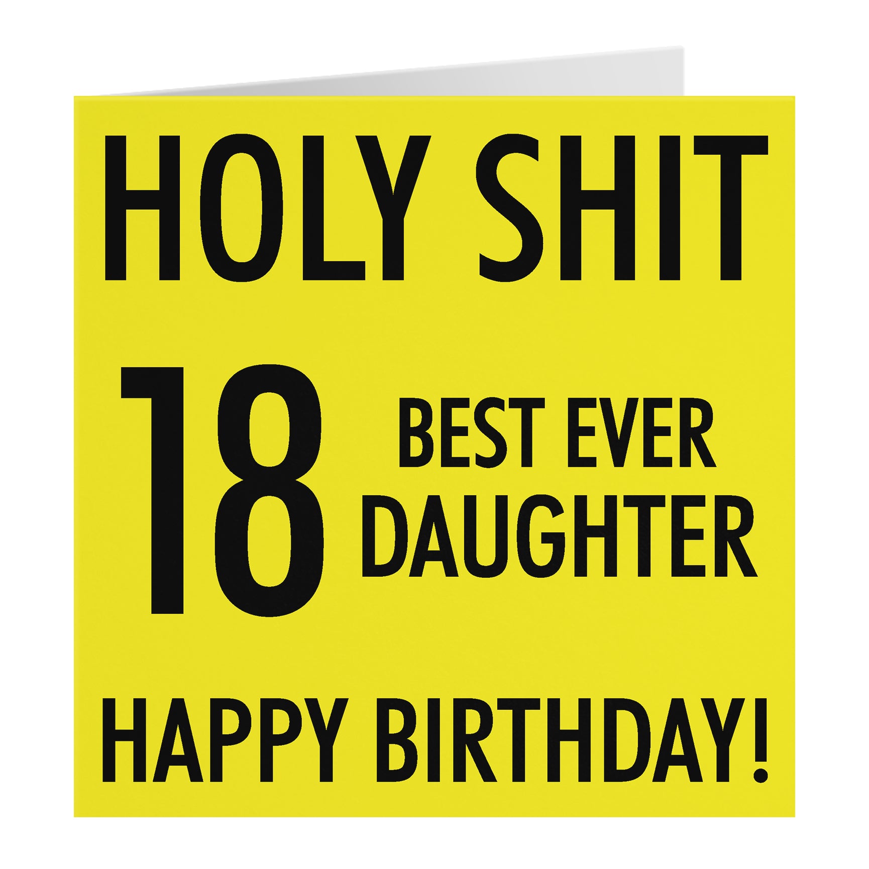 Funny Birthday Card Holy Shit