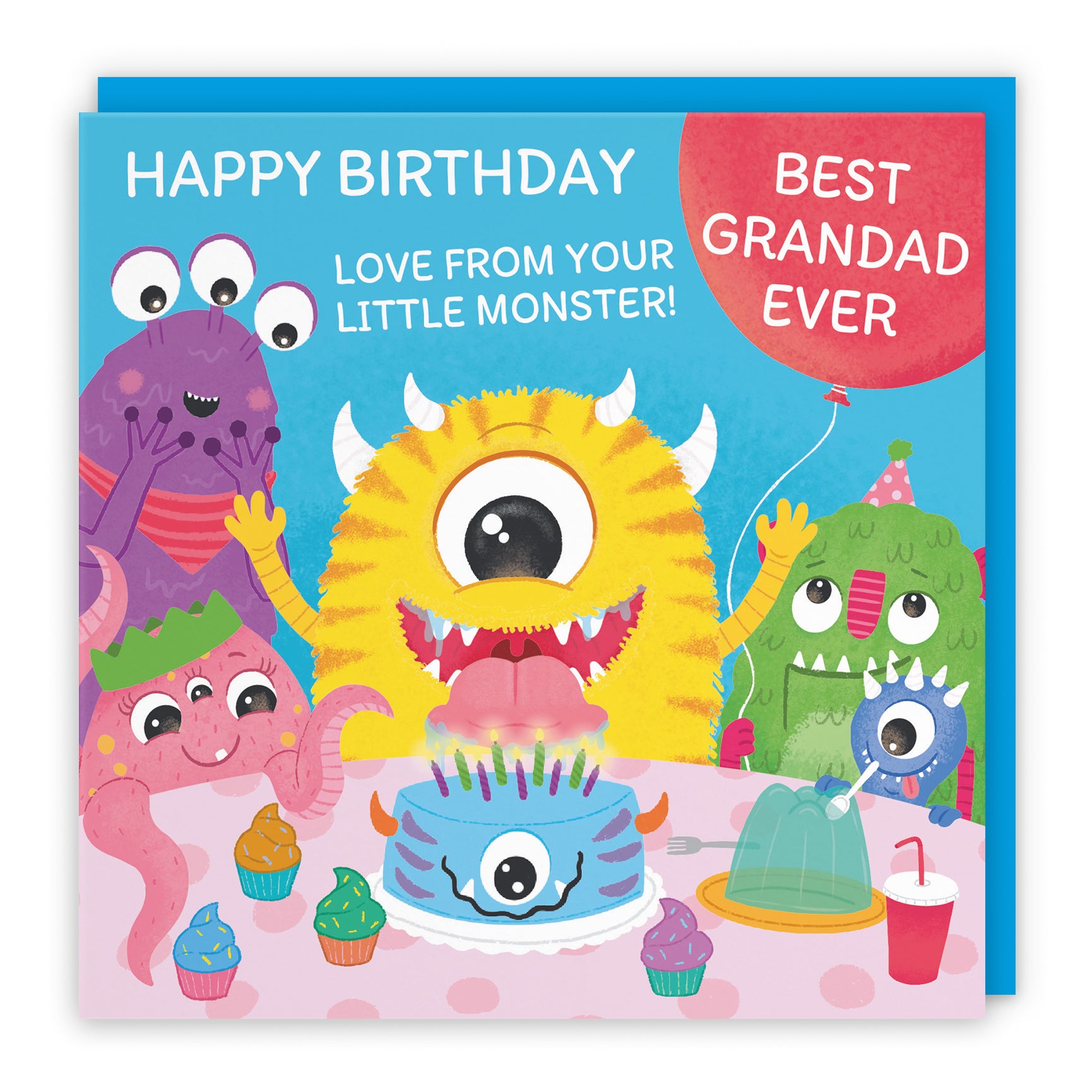 Monsters Party Cute Birthday Card Imagination