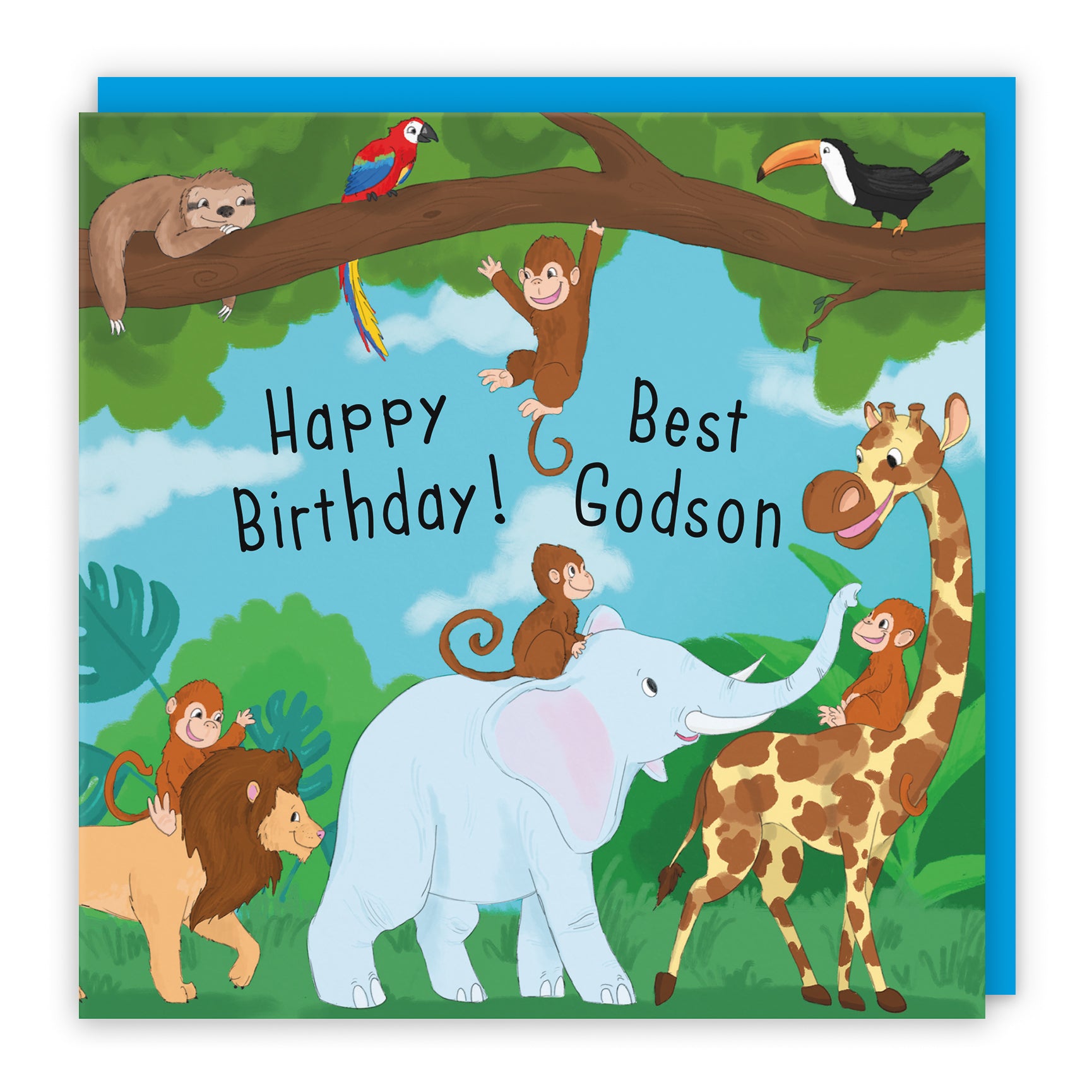 Day In The Jungle Birthday Card