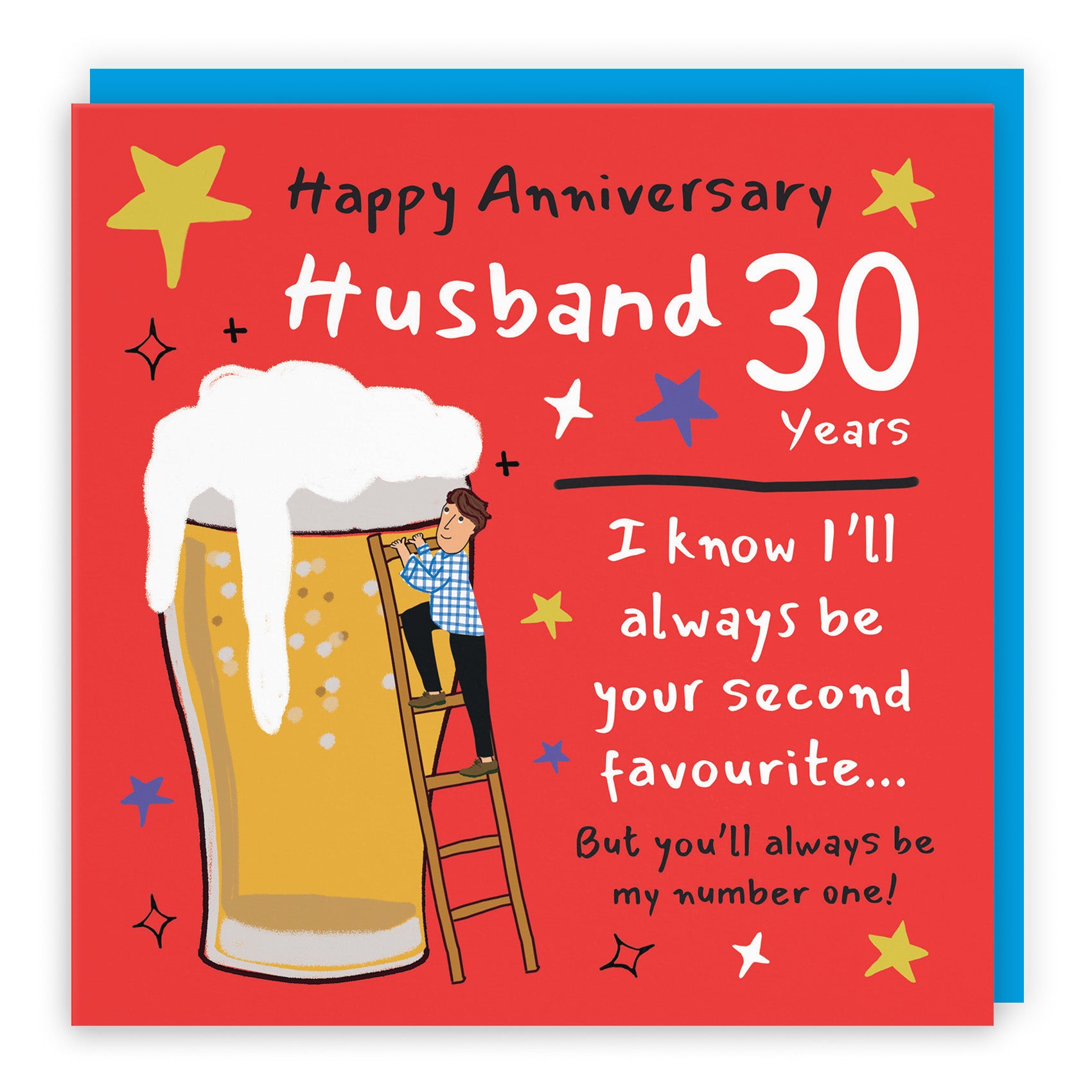 Male Big Beer Anniversary Card Laugh Out Loud