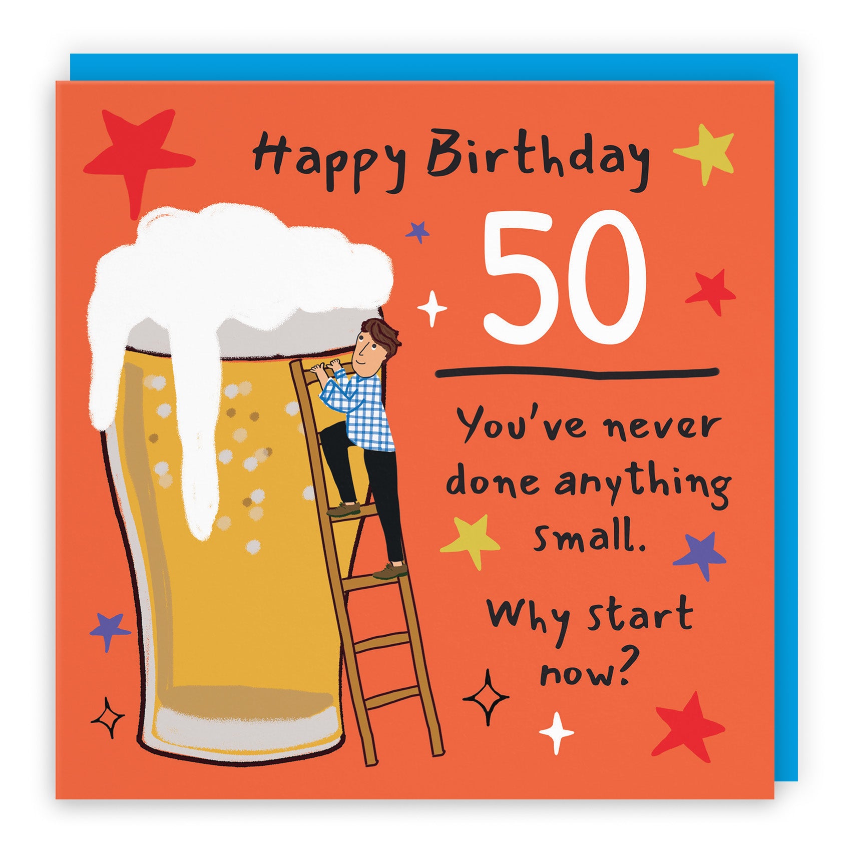 Male Big Beer Birthday Card Laugh Out Loud