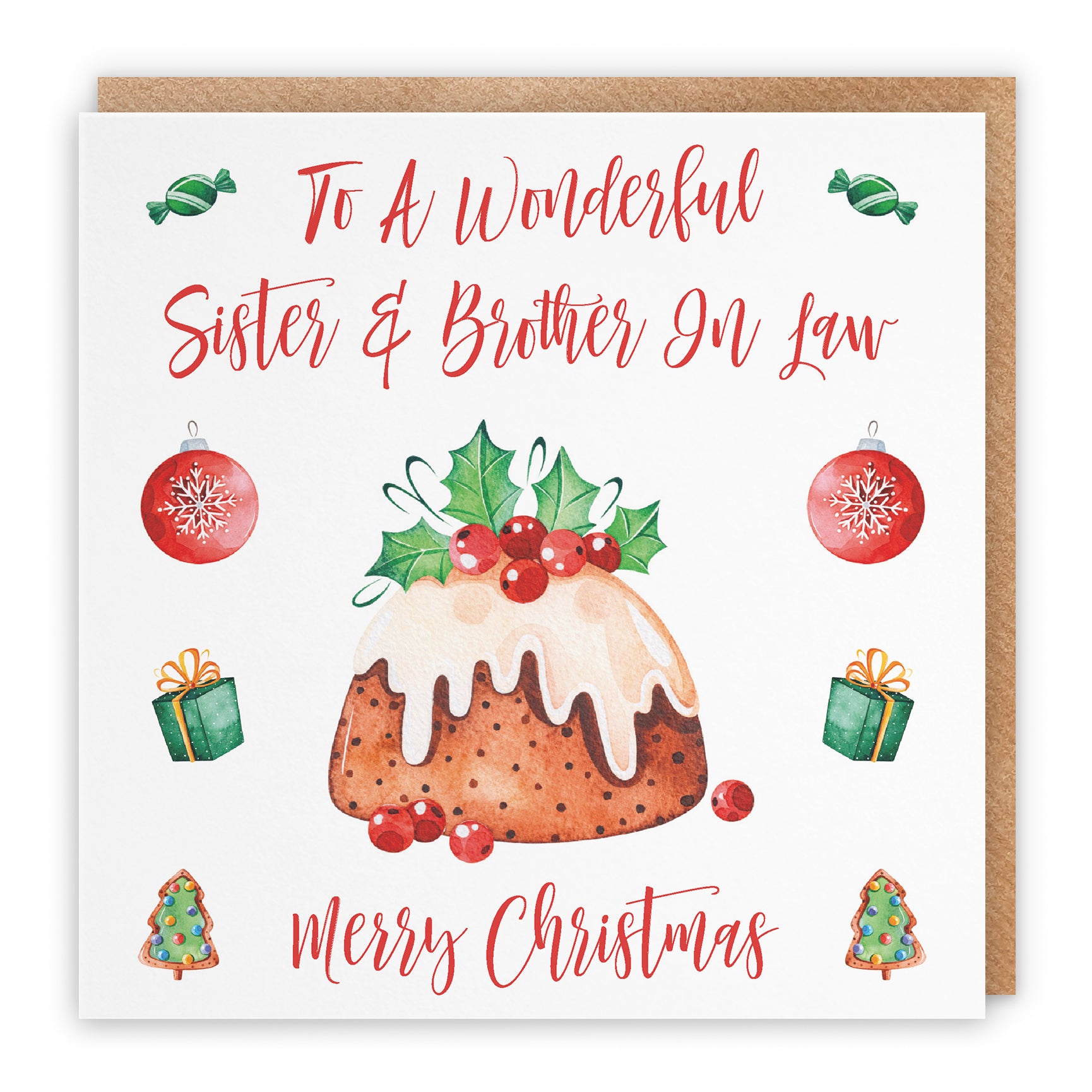 Christmas Card Christmas Pudding