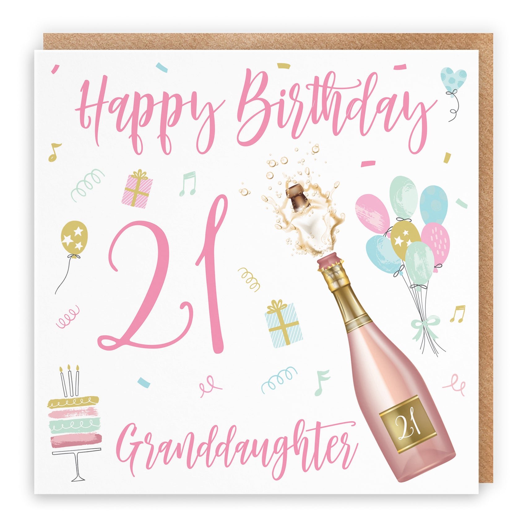 Birthday Card Champagne