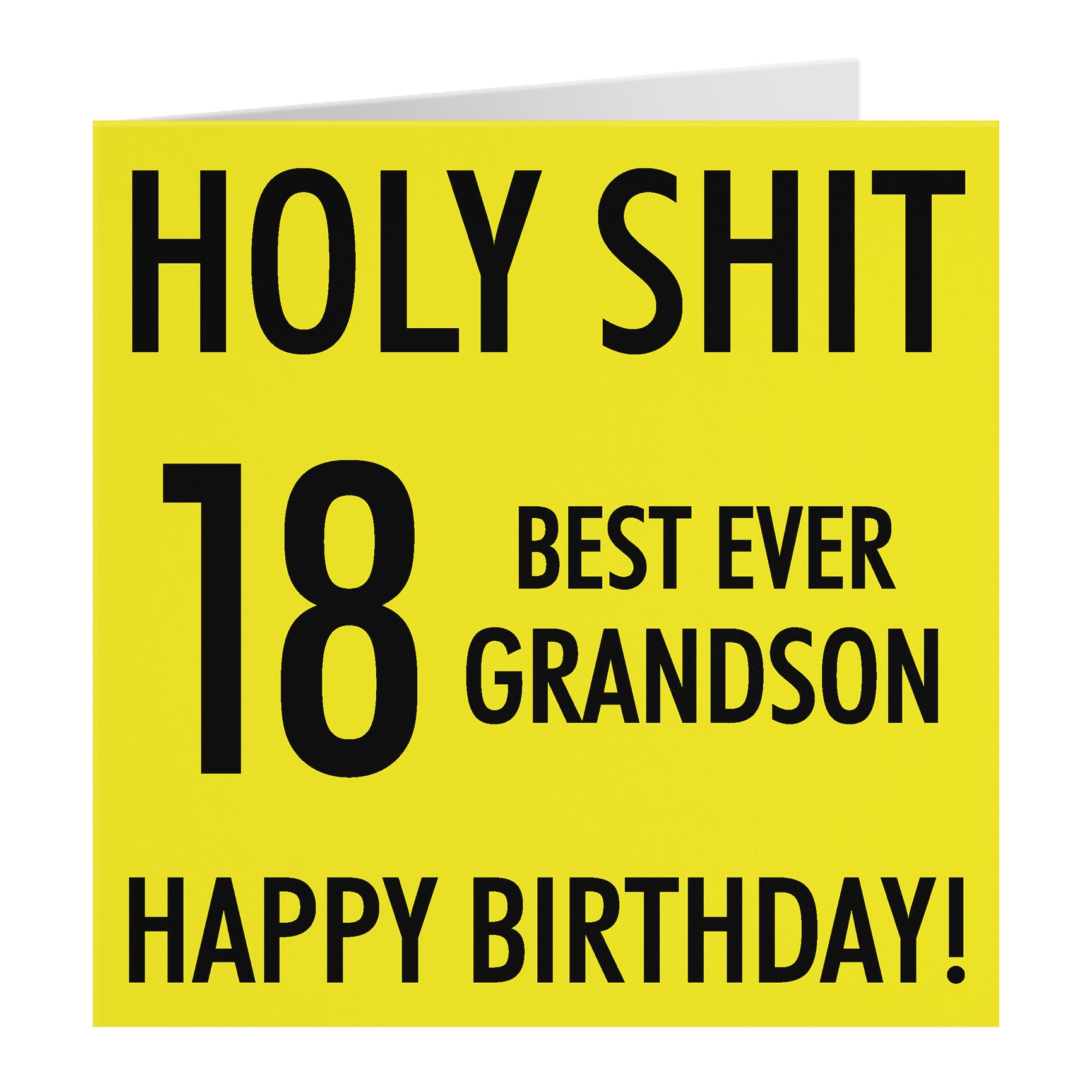 Funny Birthday Card Holy Shit