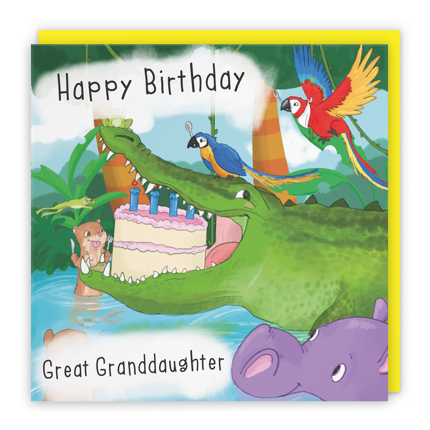 Crocodile Birthday Card Jungle